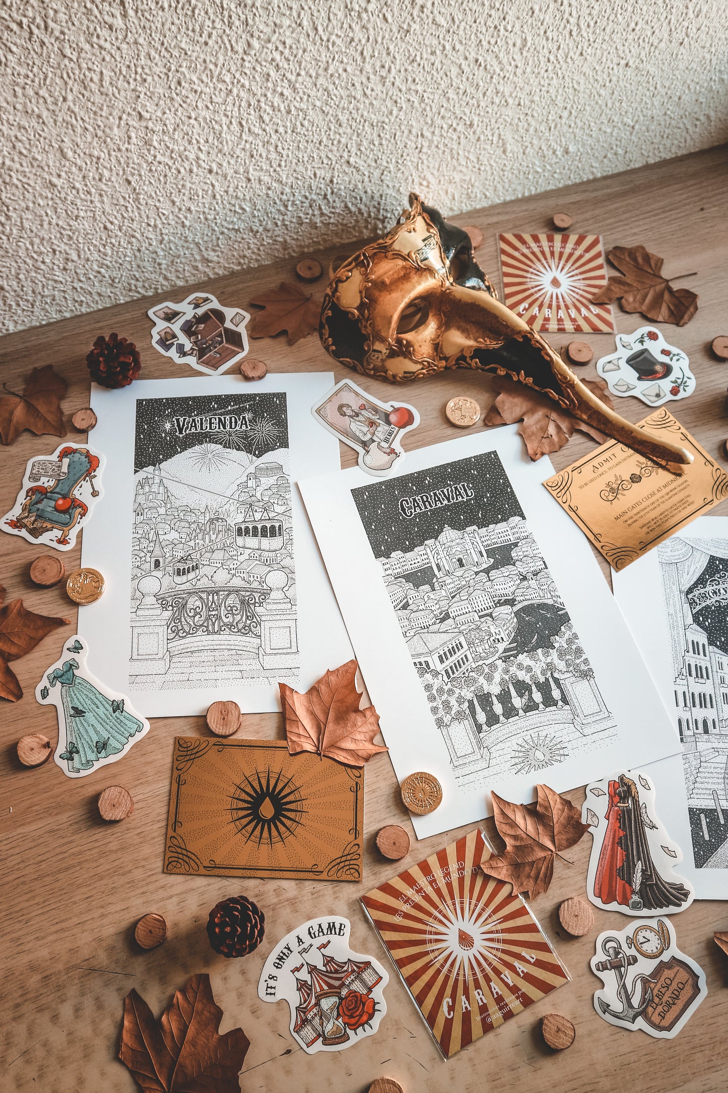 PACK 3 DISEÑOS CARAVAL- Ilustración FanArt de CARAVAL