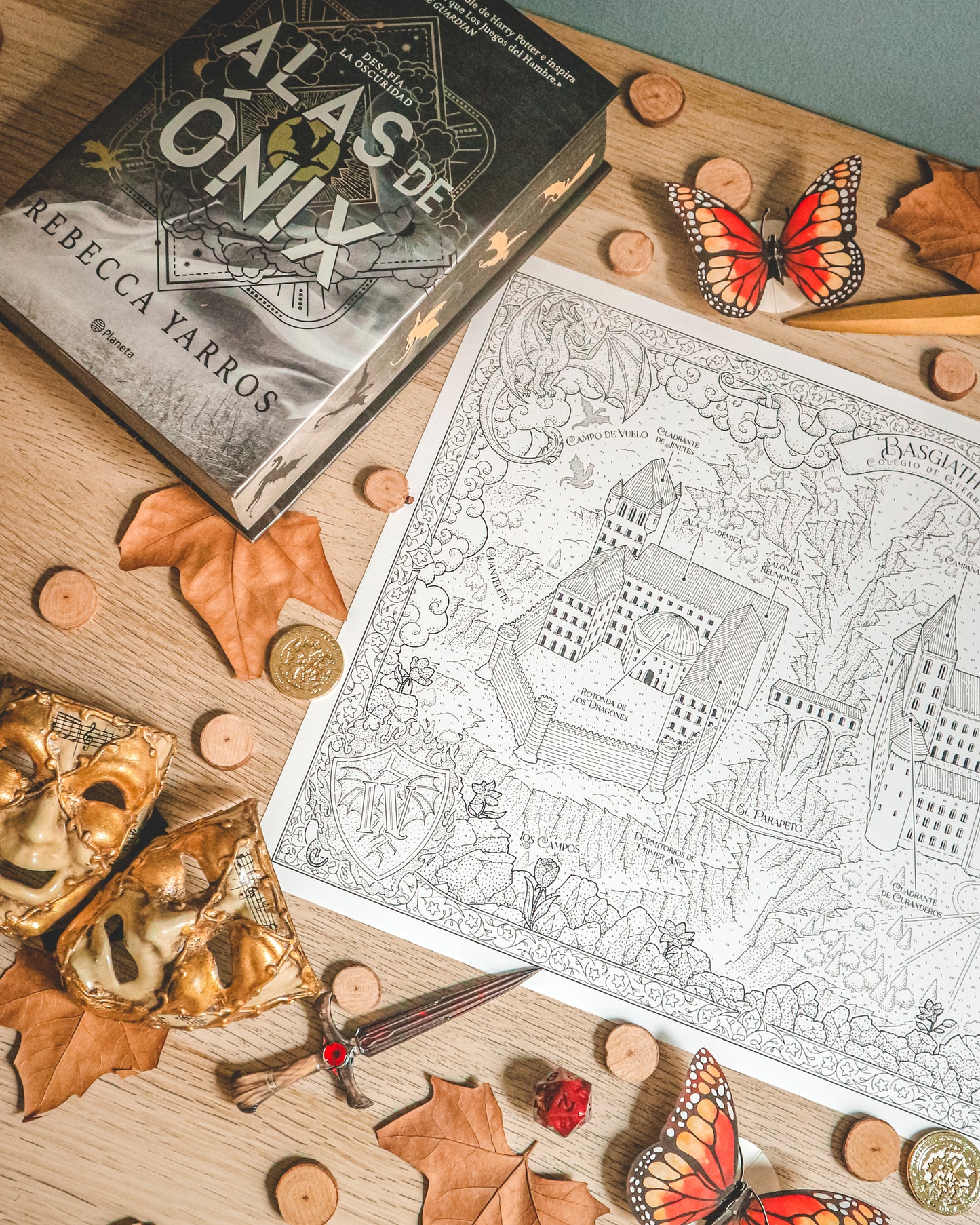 BASGIATH - Mapa de FOURTH WING de Rebecca Yarros