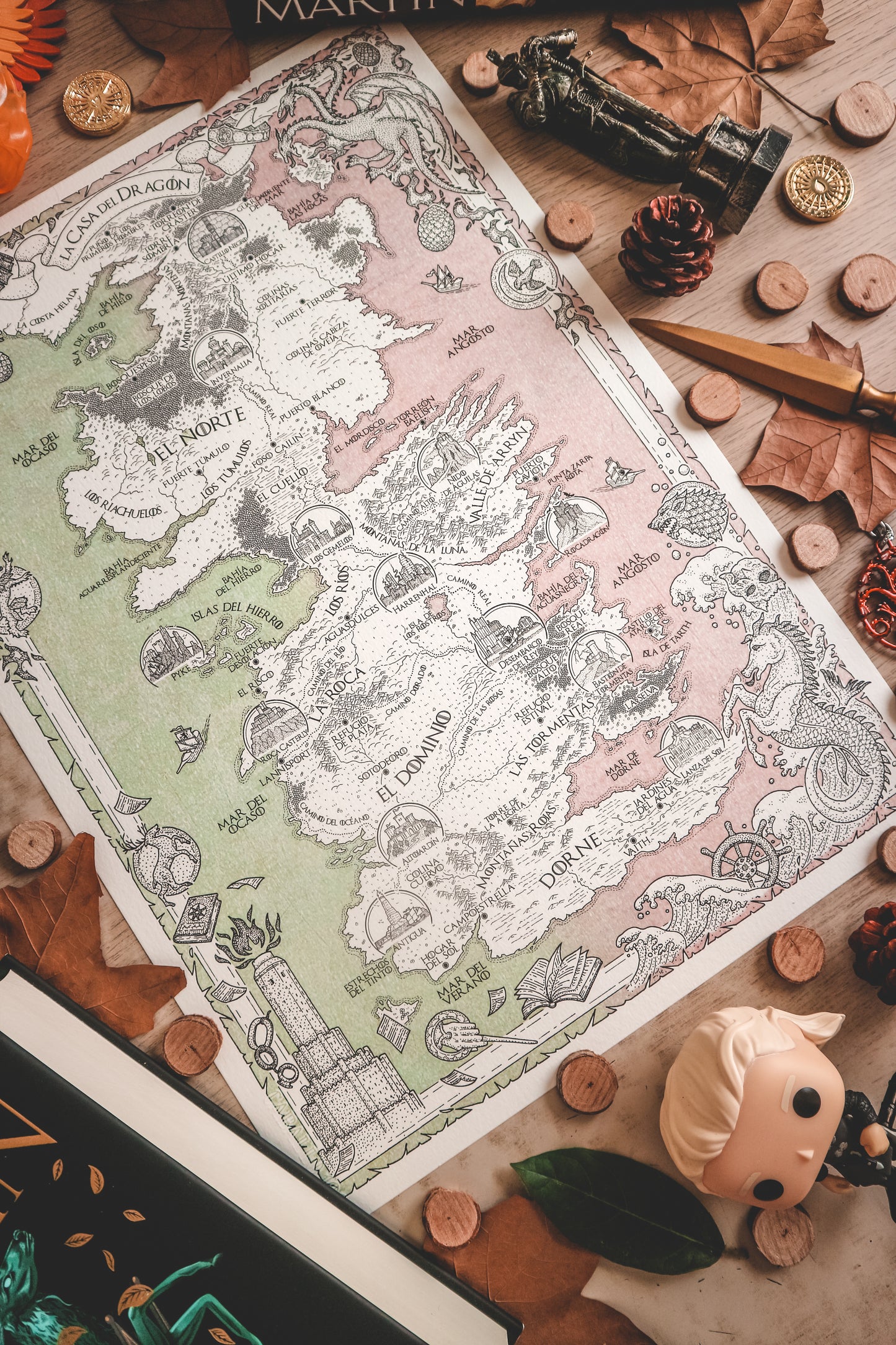 LA CASA DEL DRAGÓN - Mapa del mundo de Poniente ¡NUEVO DISEÑO!