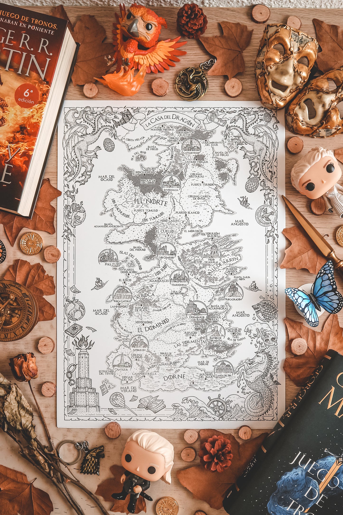 JUEGO DE TRONOS - Mapa del mundo de Poniente ¡NUEVO DISEÑO!