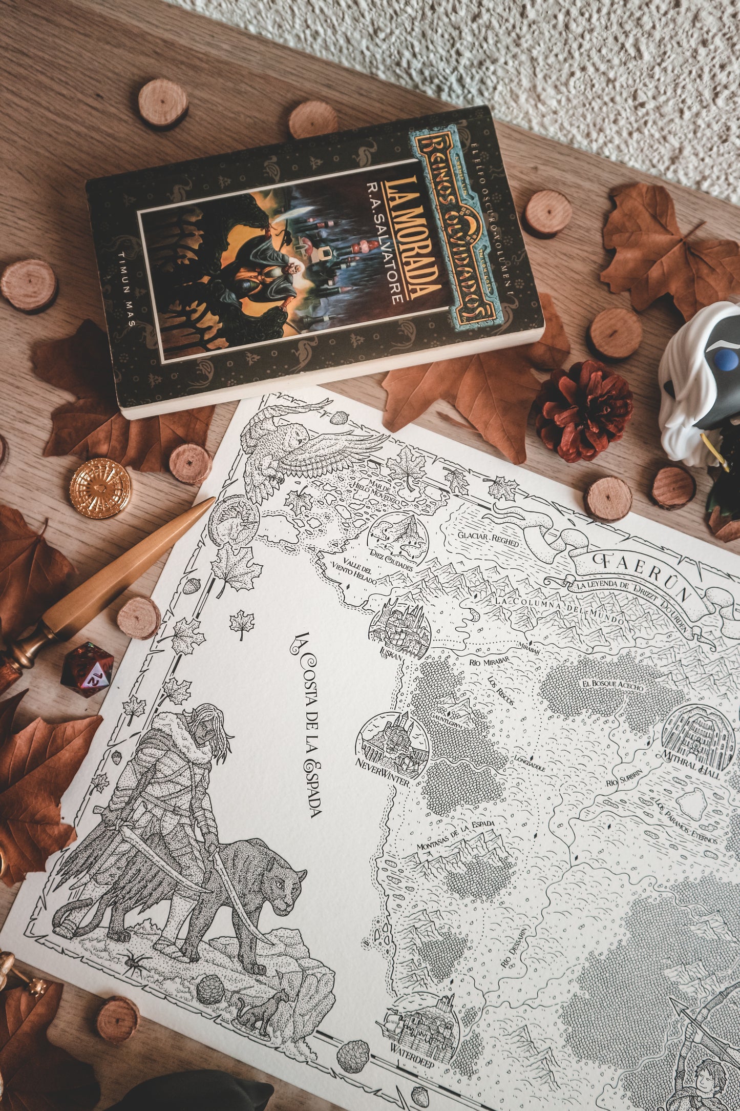 FAERUN - Mapa del mundo de Dungeons & Dragons