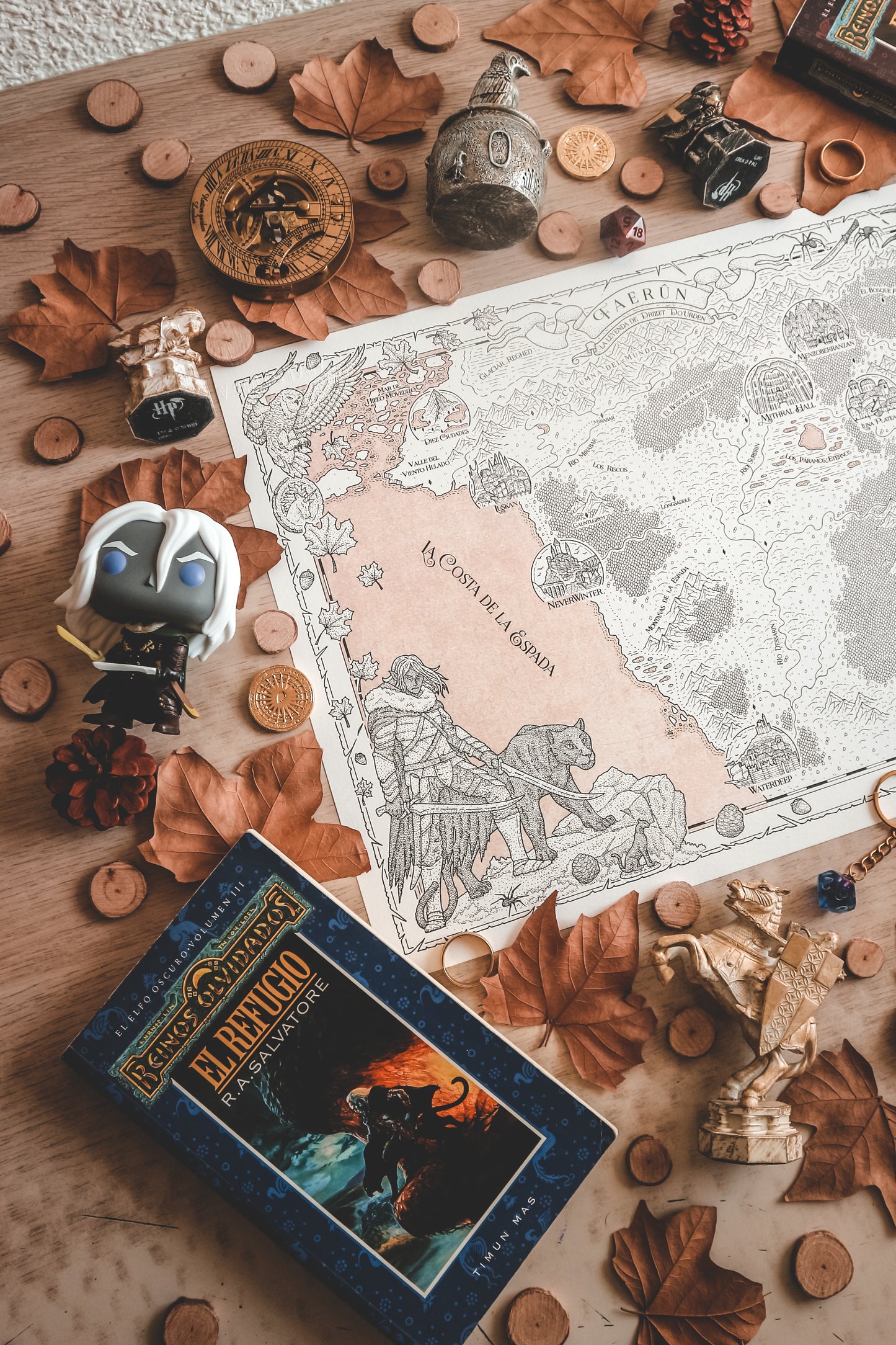 FAERUN - Mapa del mundo de Dungeons & Dragons