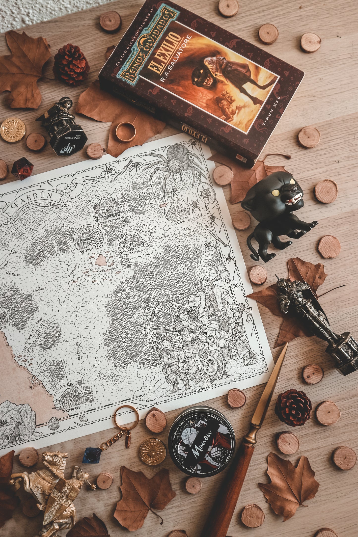 FAERUN - Mapa del mundo de Dungeons & Dragons