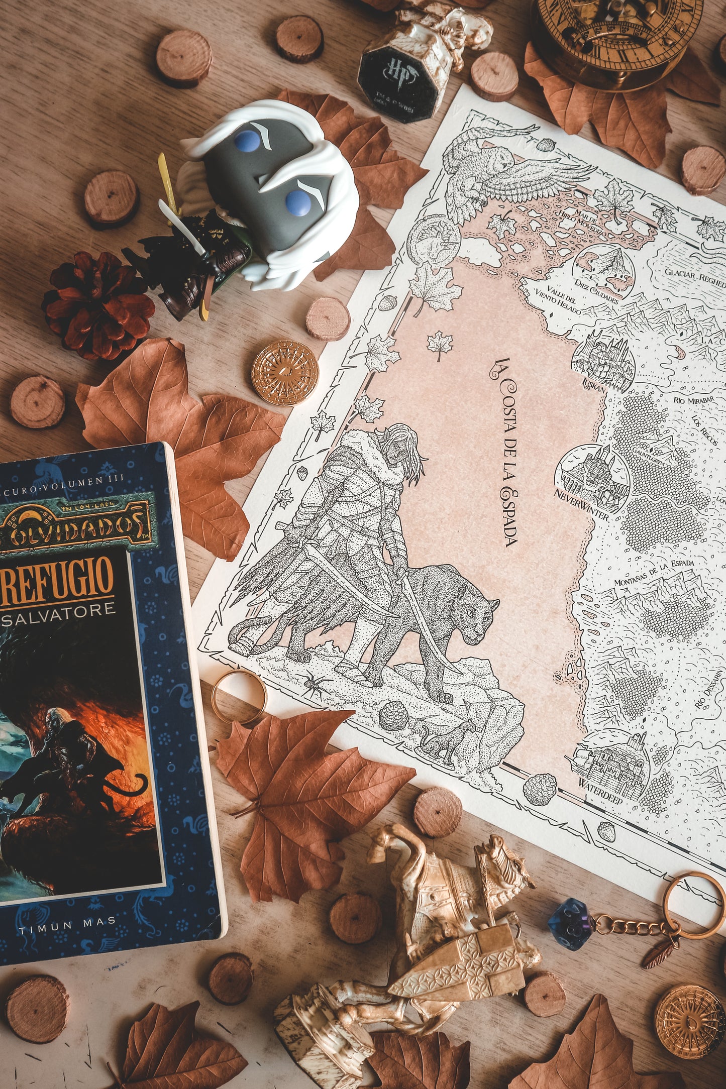 FAERUN - Mapa del mundo de Dungeons & Dragons