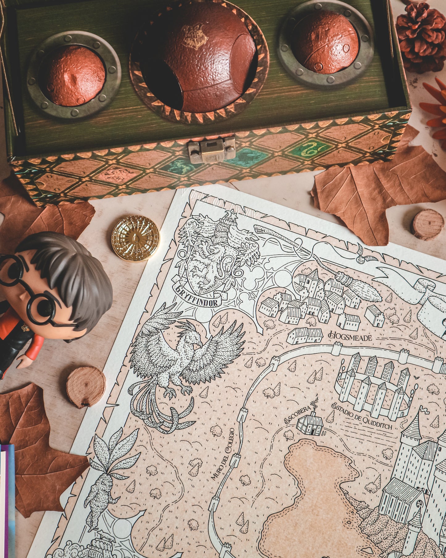HOGWARTS - Mapa del mundo de HARRY POTTER