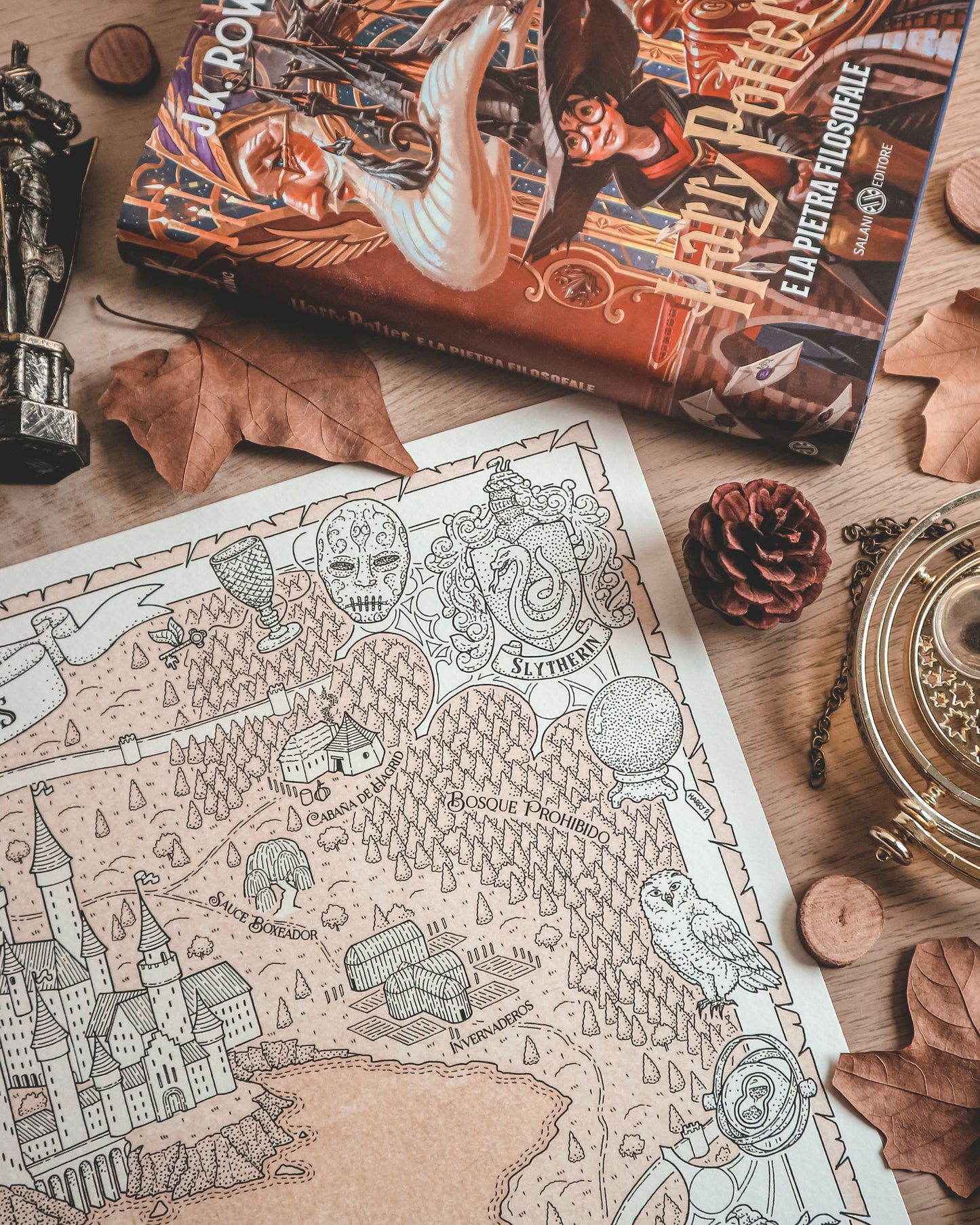 HOGWARTS - Mapa del mundo de HARRY POTTER