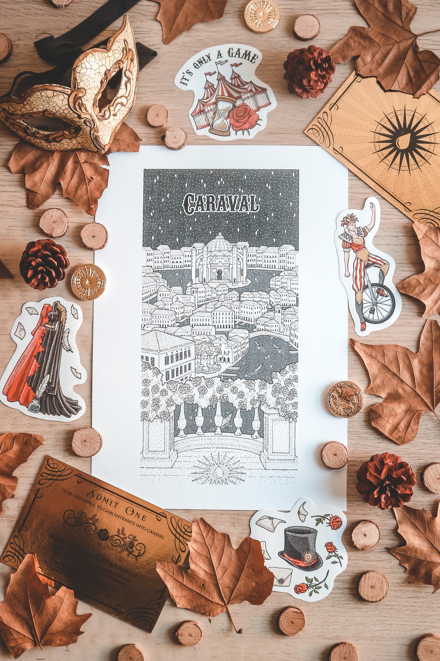 PACK 3 DISEÑOS CARAVAL- Ilustración FanArt de CARAVAL