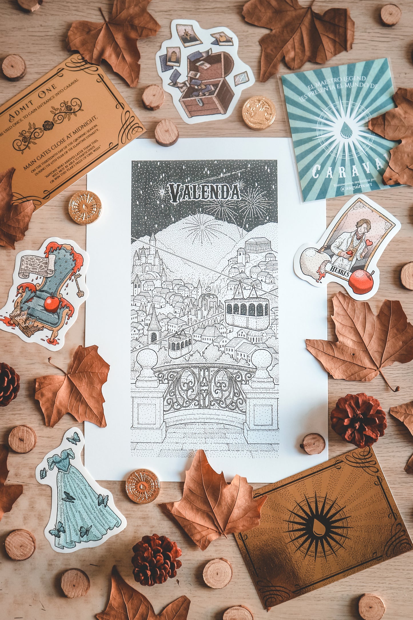 PACK 3 DISEÑOS CARAVAL- Ilustración FanArt de CARAVAL