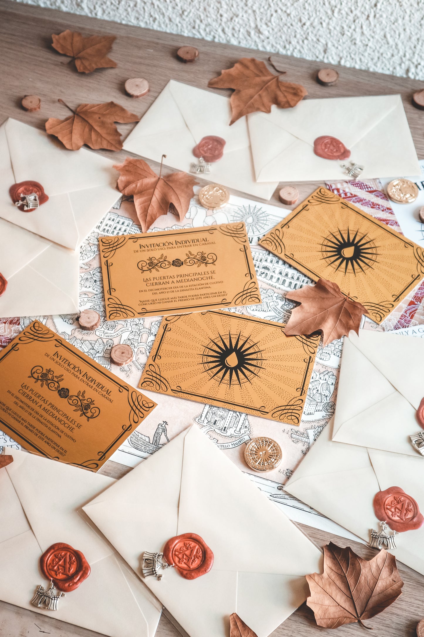 INVITACIÓN CARAVAL - Invitación Dorada de Legend