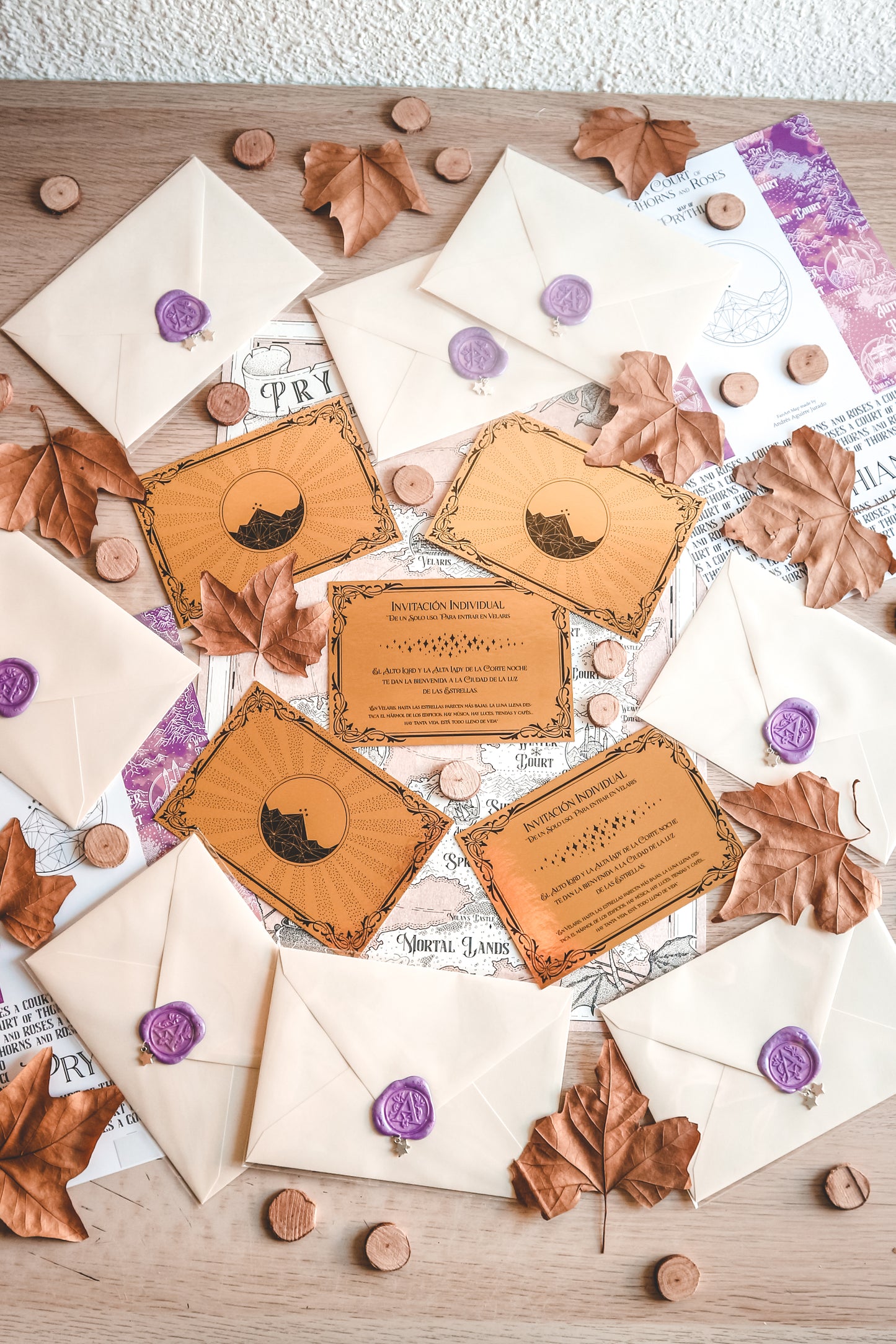 ACOTAR INVITATION - Golden Invitation to Velaris