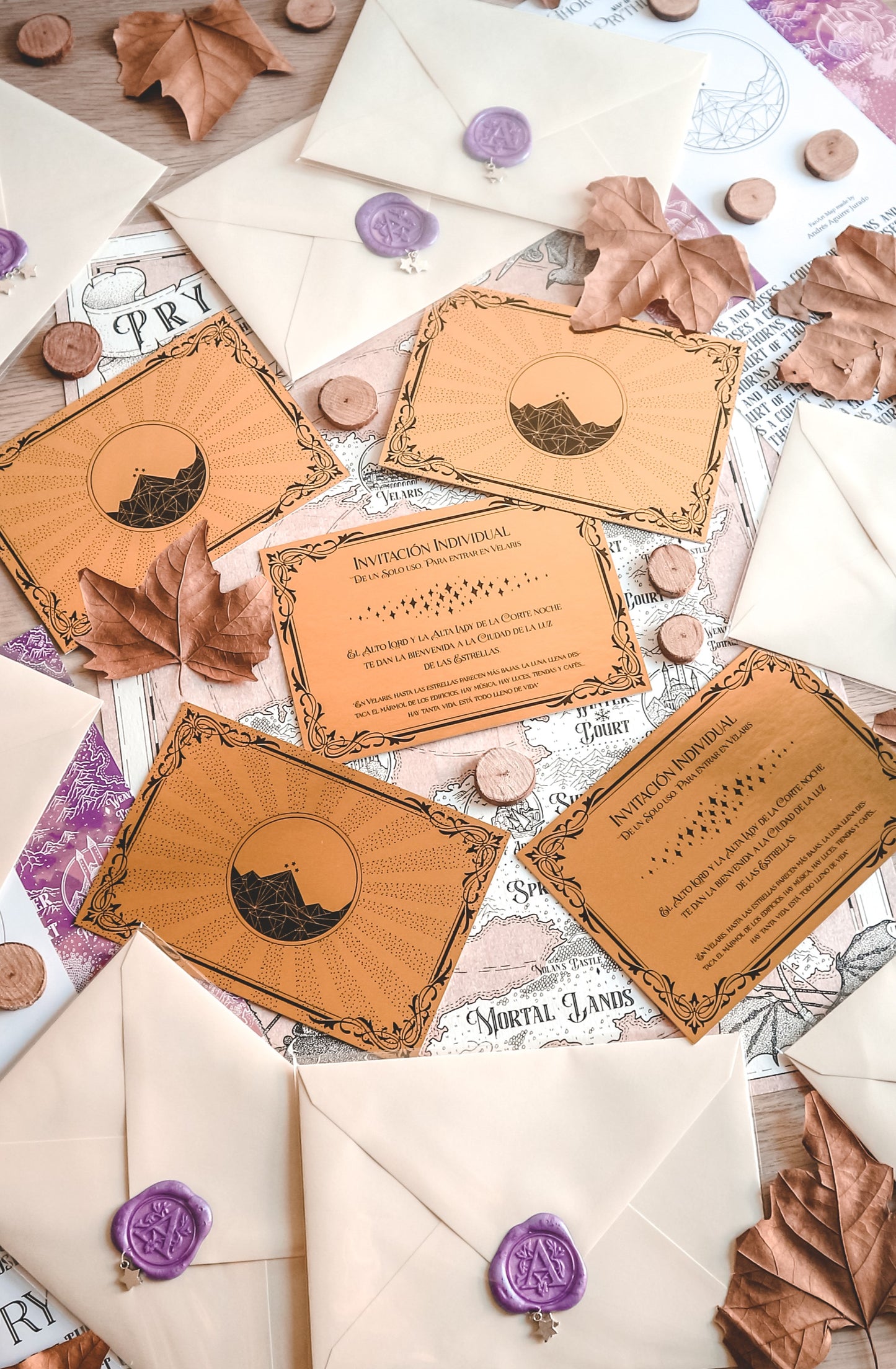 ACOTAR INVITATION - Golden Invitation to Velaris