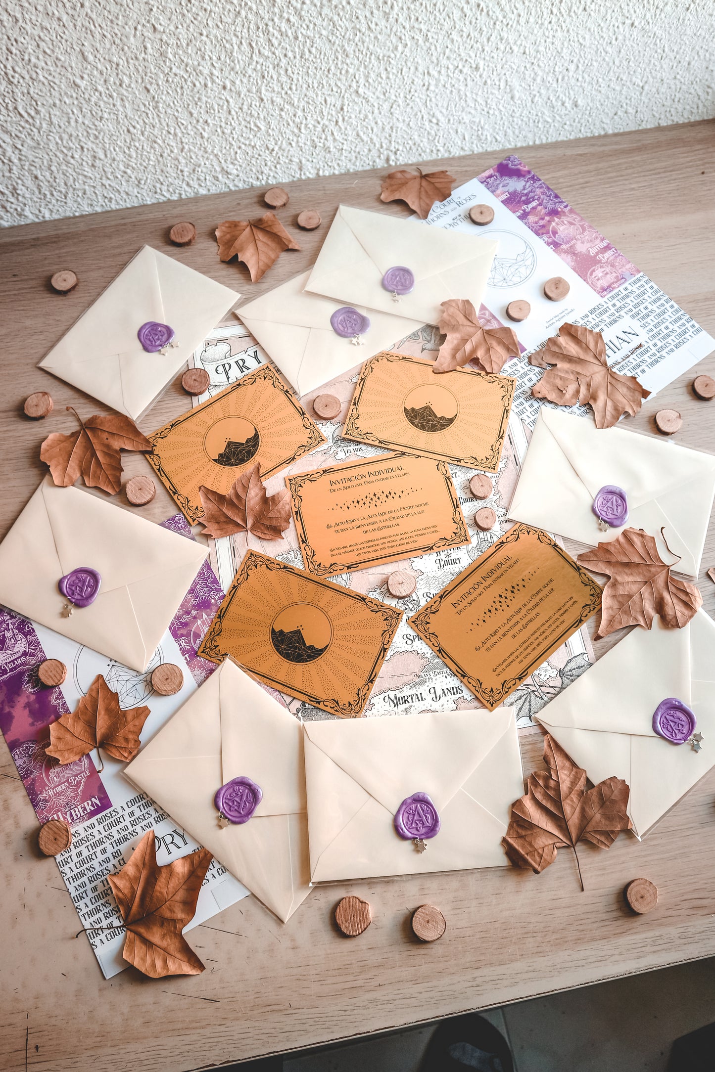 ACOTAR INVITATION - Golden Invitation to Velaris