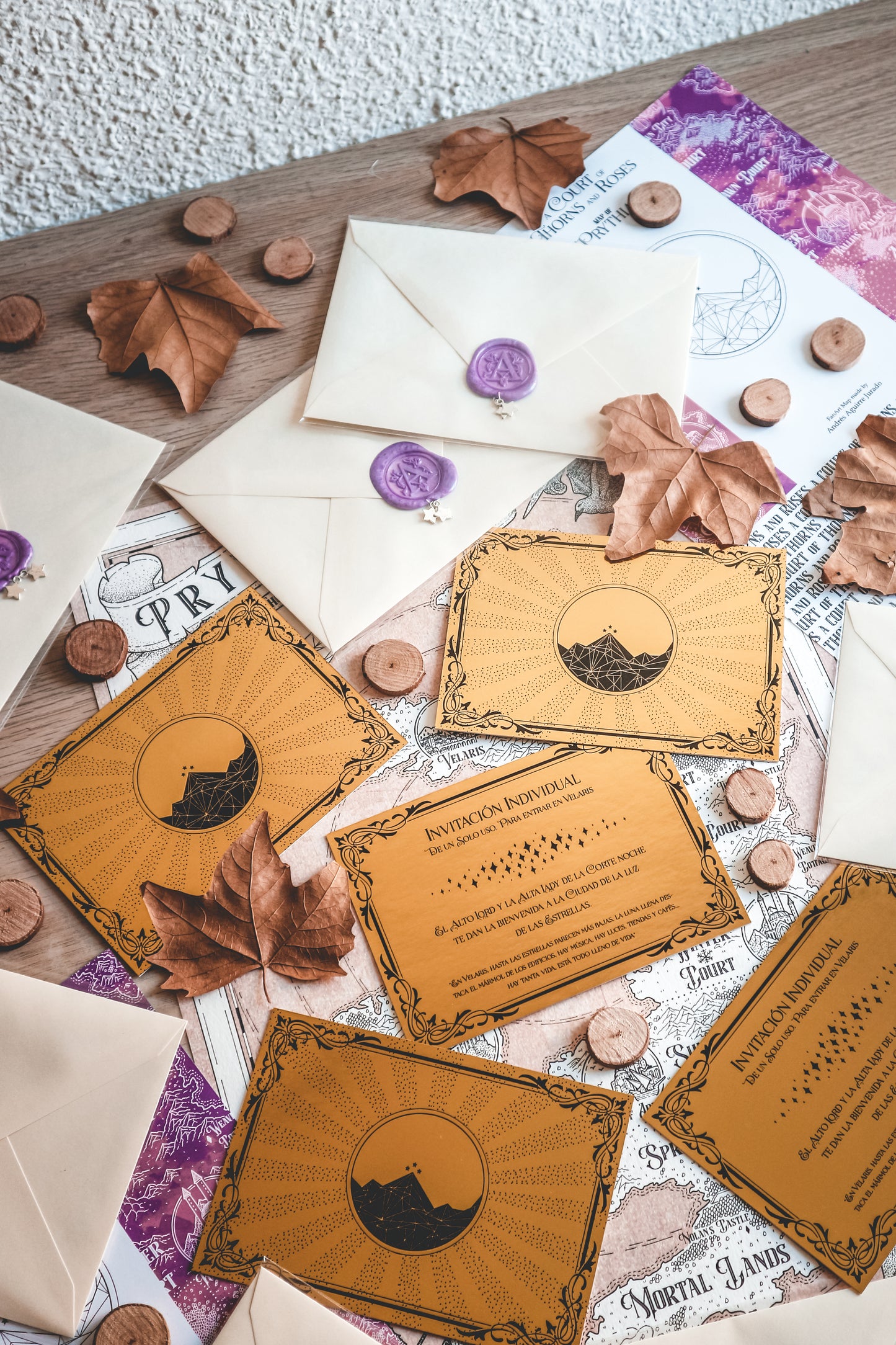 ACOTAR INVITATION - Golden Invitation to Velaris