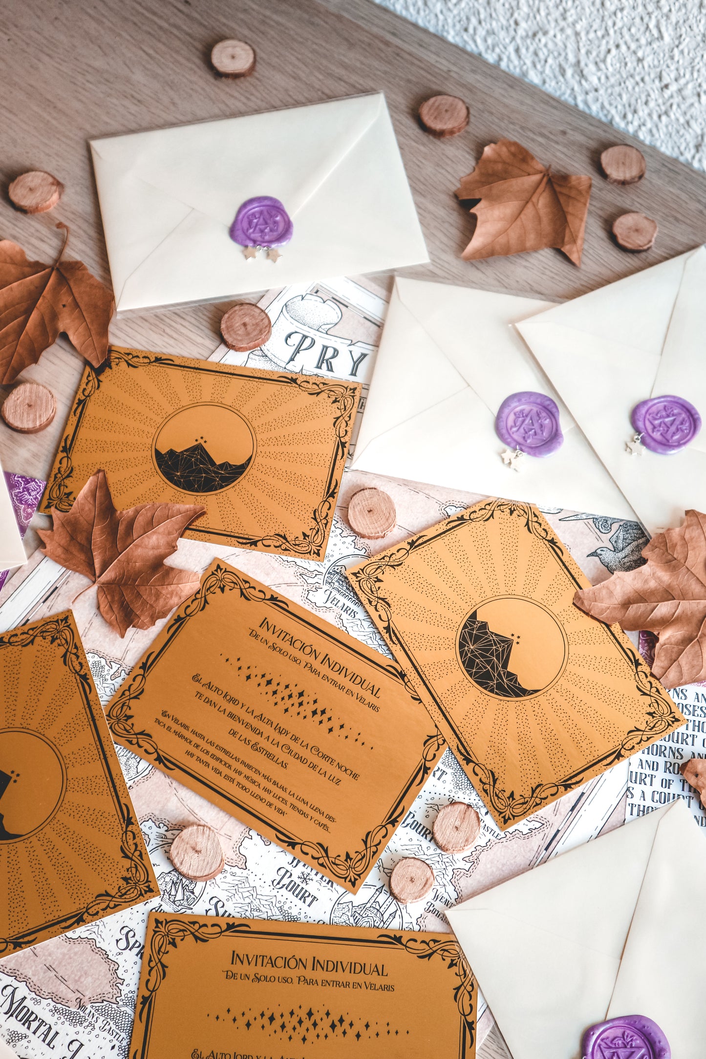 ACOTAR INVITATION - Golden Invitation to Velaris