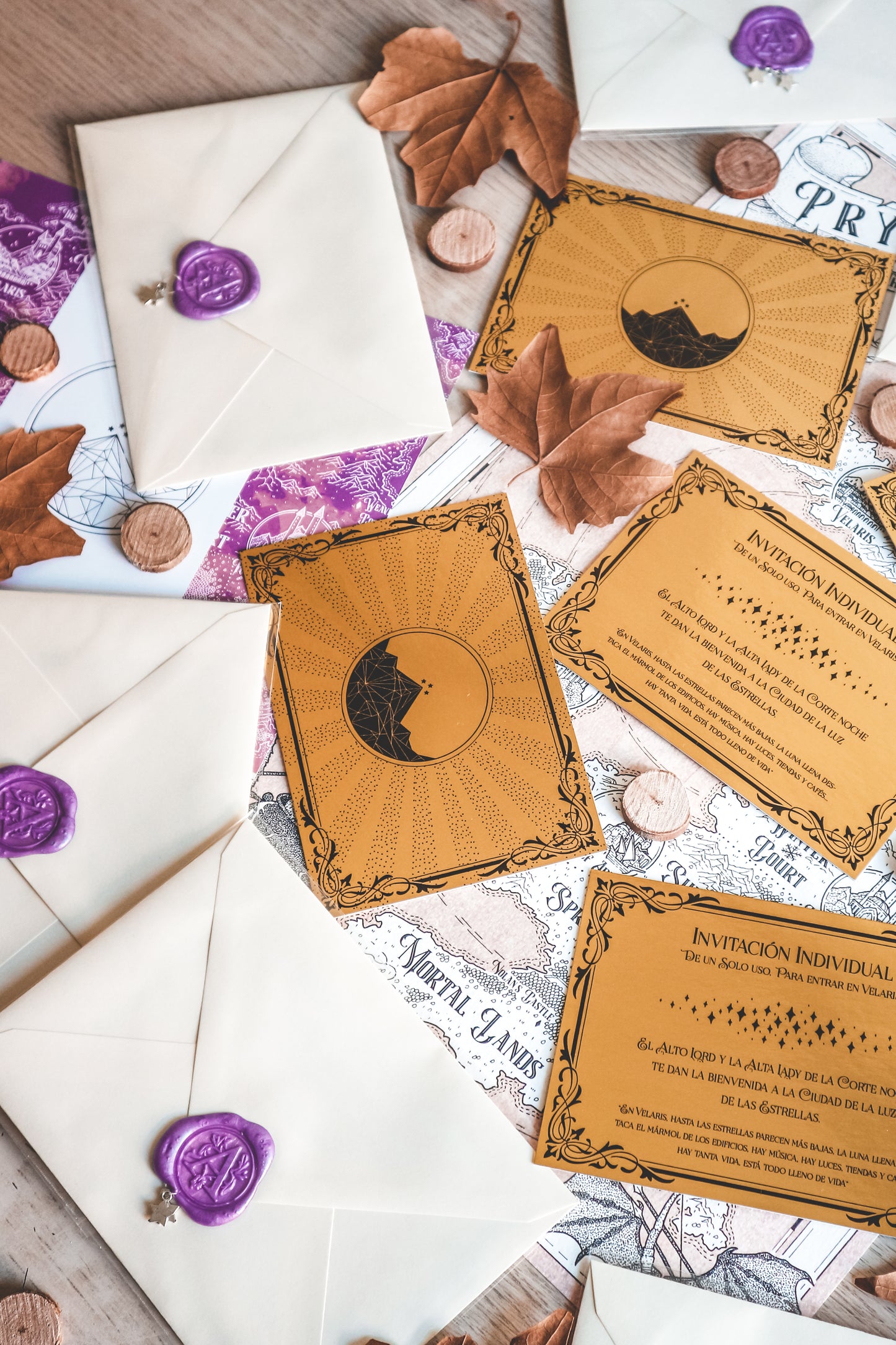 ACOTAR INVITATION - Golden Invitation to Velaris
