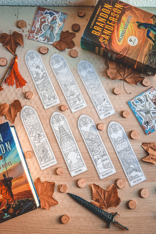 Marcapáginas - Los paisajes de Roshar