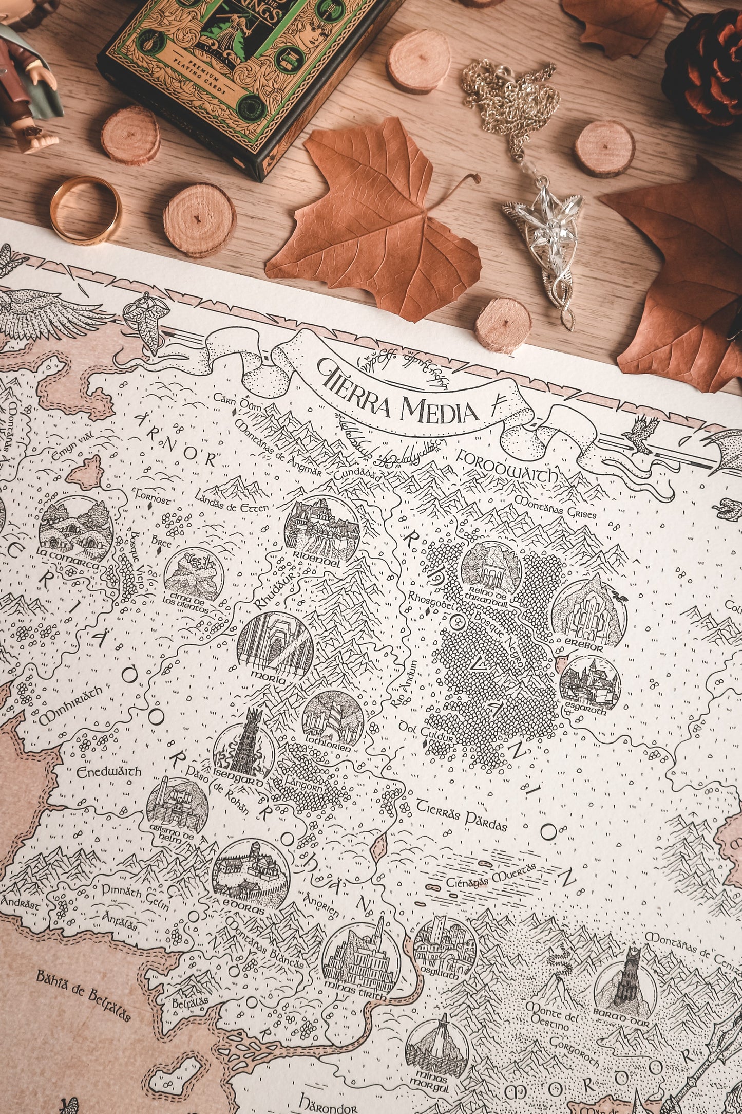 LA TIERRA MEDIA - Mapa de El Señor de los Anillos