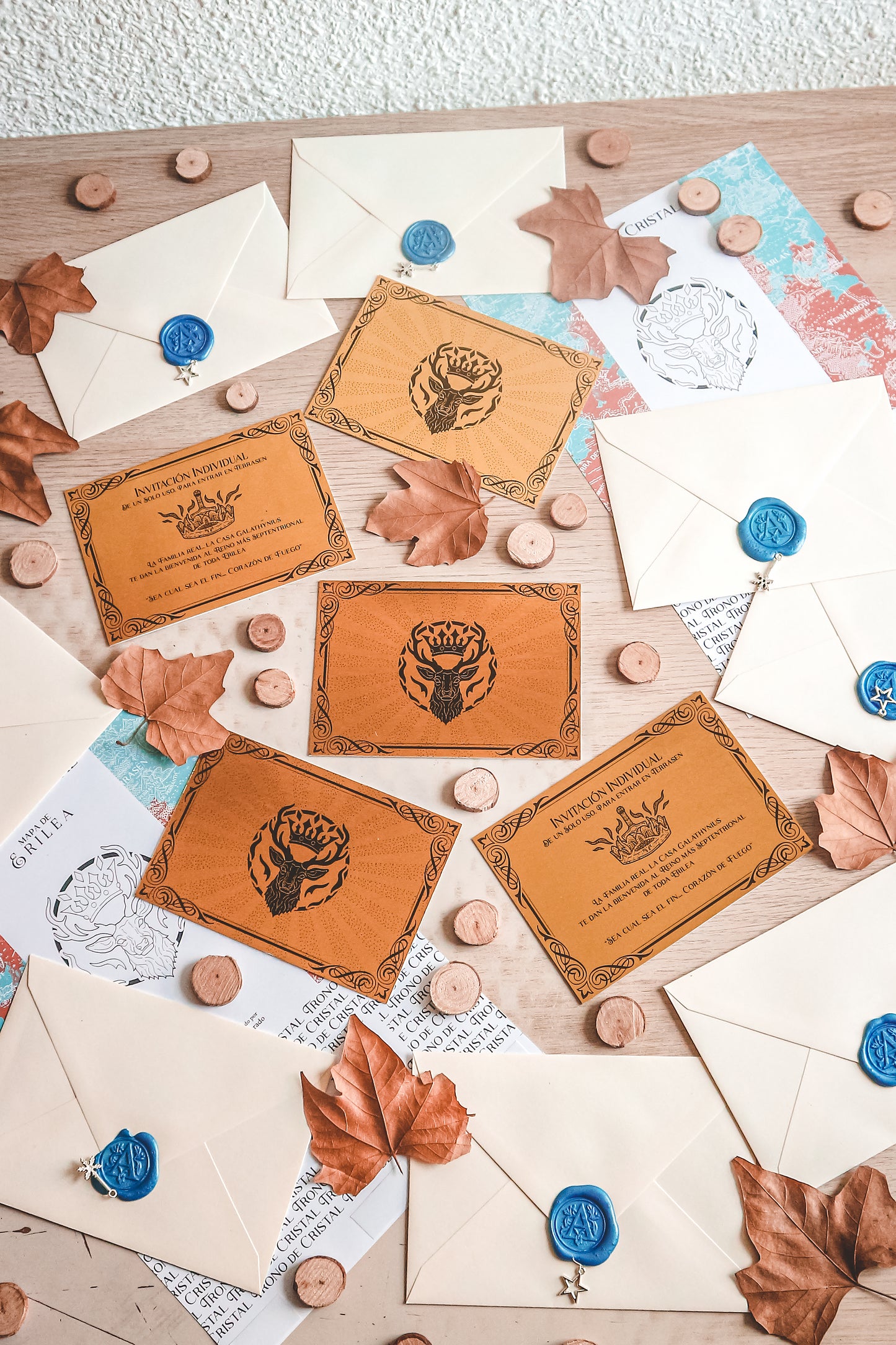 INVITACIÓN TRONO DE CRISTAL- Invitación Dorada a Terrasen ¡OFICIAL LICENCIADO!