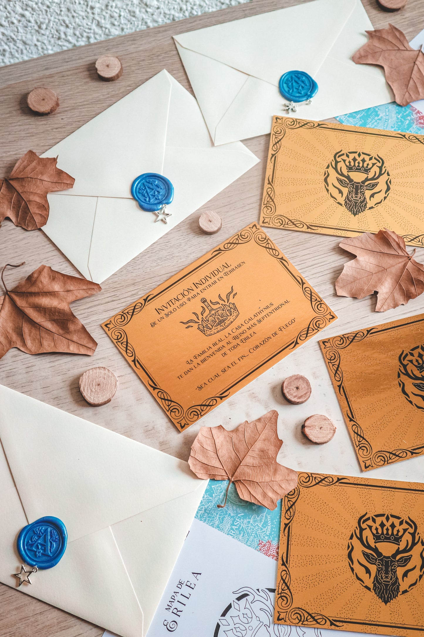 INVITACIÓN TRONO DE CRISTAL- Invitación Dorada a Terrasen ¡OFICIAL LICENCIADO!