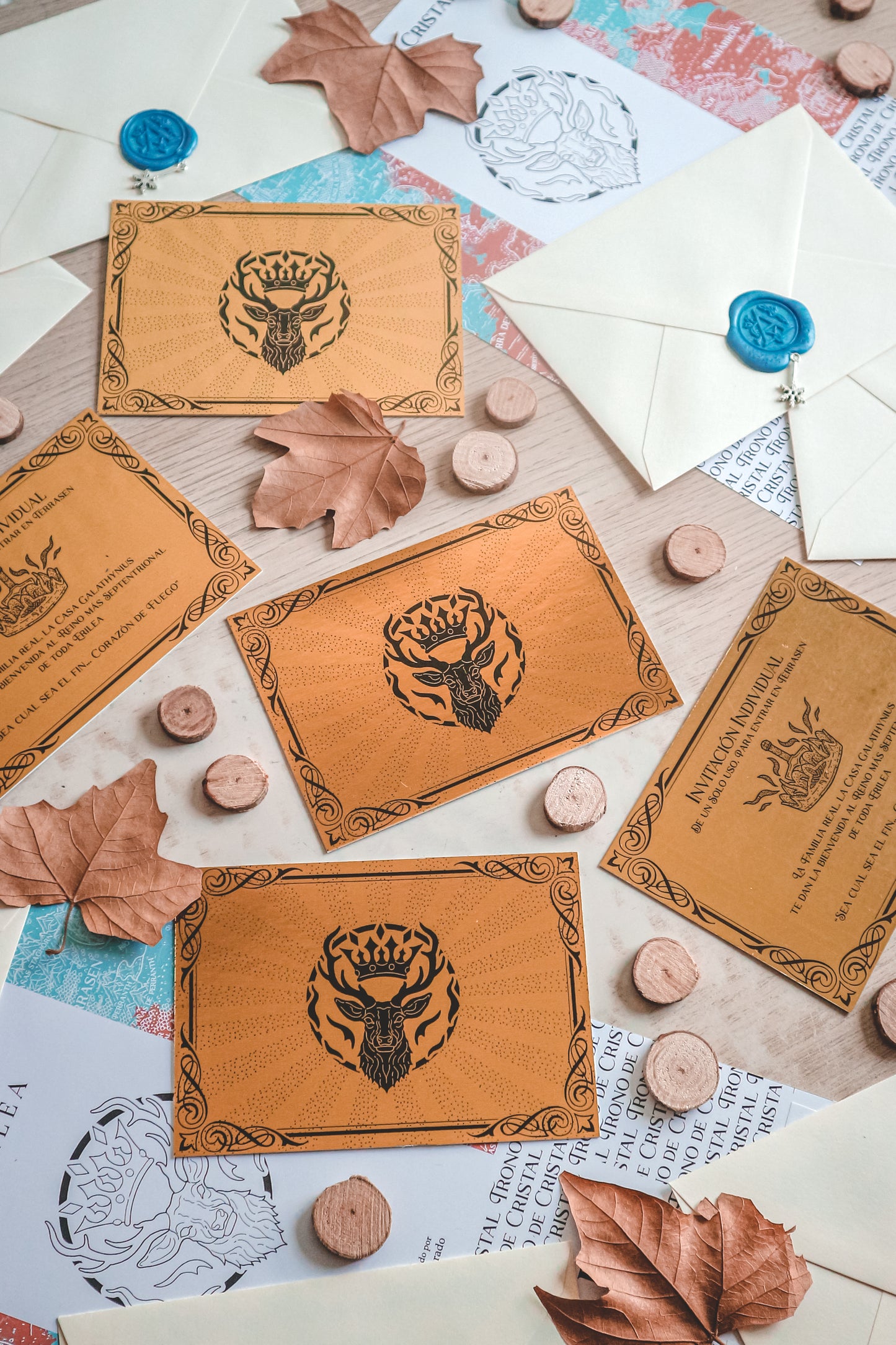 INVITACIÓN TRONO DE CRISTAL- Invitación Dorada a Terrasen ¡OFICIAL LICENCIADO!