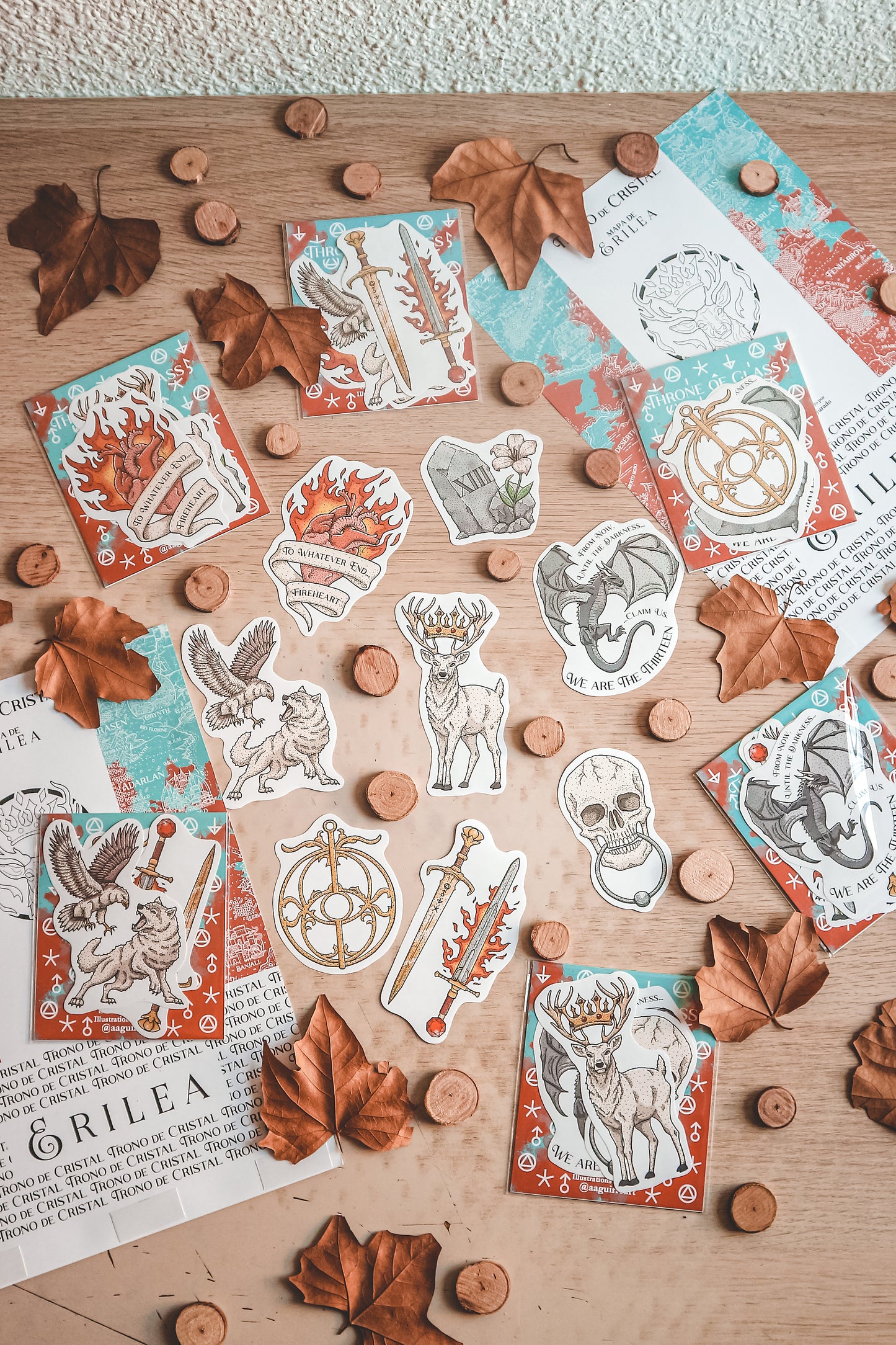 TRONO DE CRISTAL - Illustrated Stickers Pack ¡OFICIAL LICENCIADO!