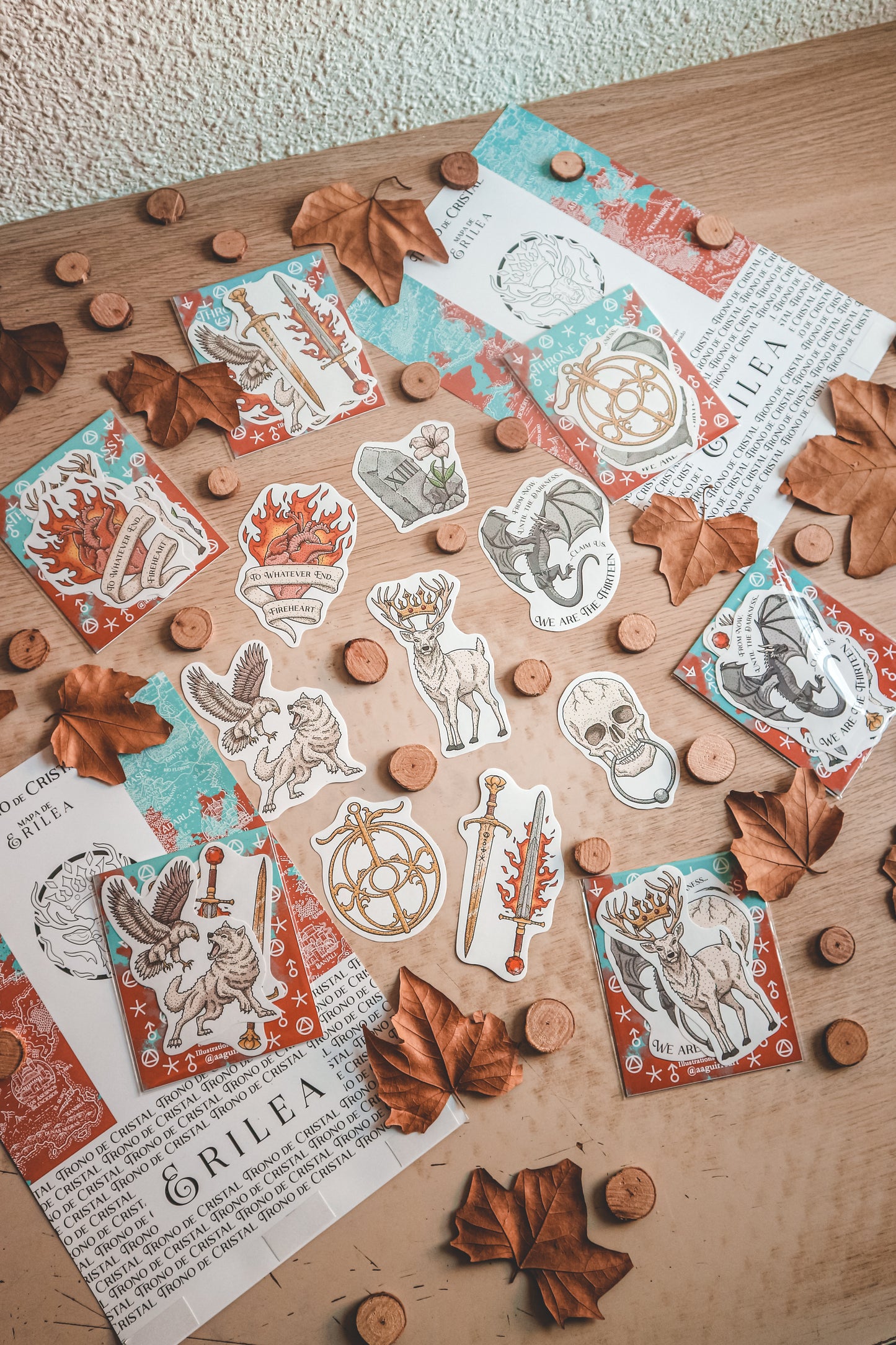 TRONO DE CRISTAL - Illustrated Stickers Pack ¡OFICIAL LICENCIADO!
