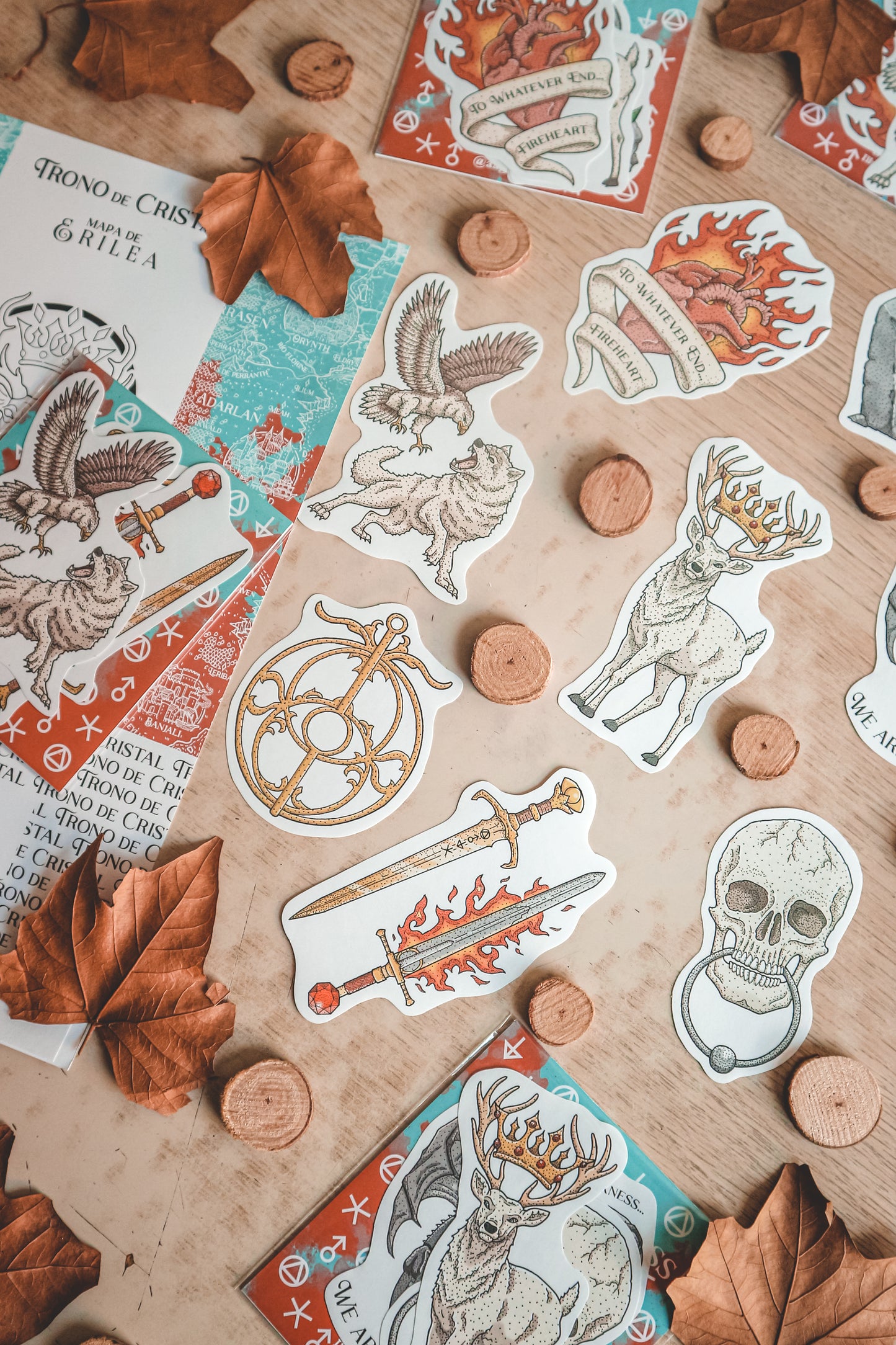 TRONO DE CRISTAL - Illustrated Stickers Pack ¡OFICIAL LICENCIADO!