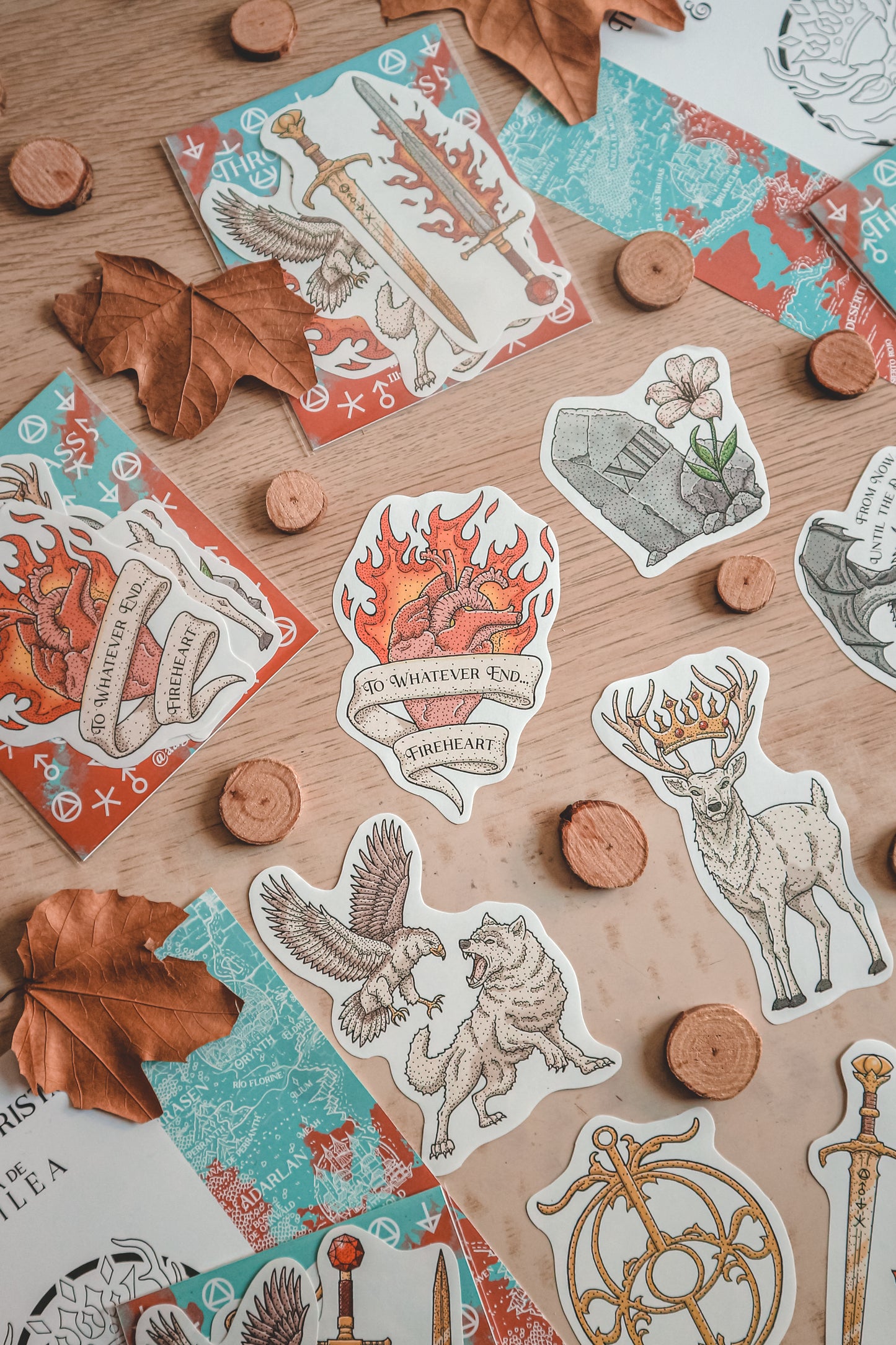TRONO DE CRISTAL - Illustrated Stickers Pack ¡OFICIAL LICENCIADO!