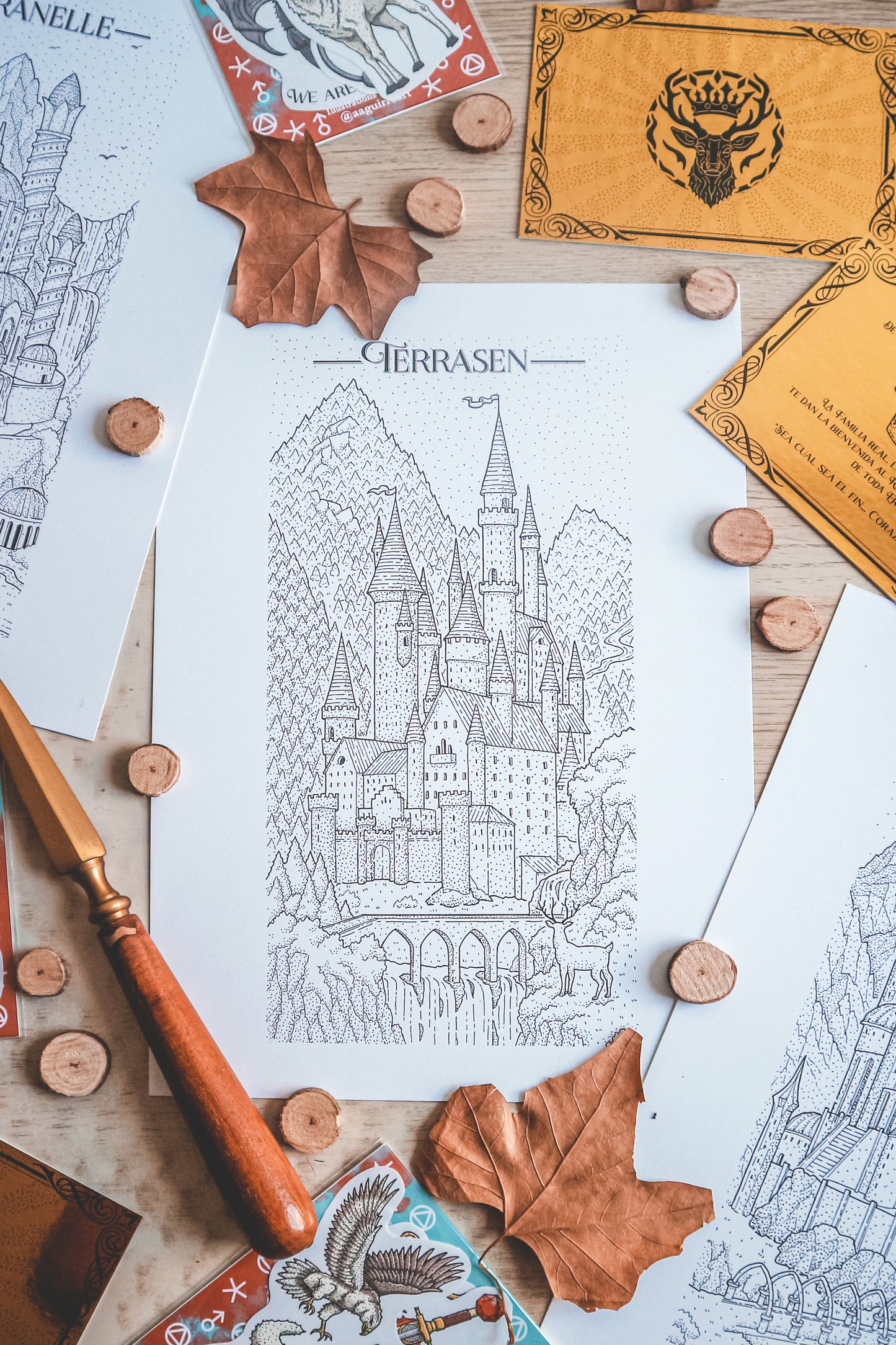 Palacio de Terrasen - Ilustración FanArt de TOG ¡OFICIAL LICENCIADO!