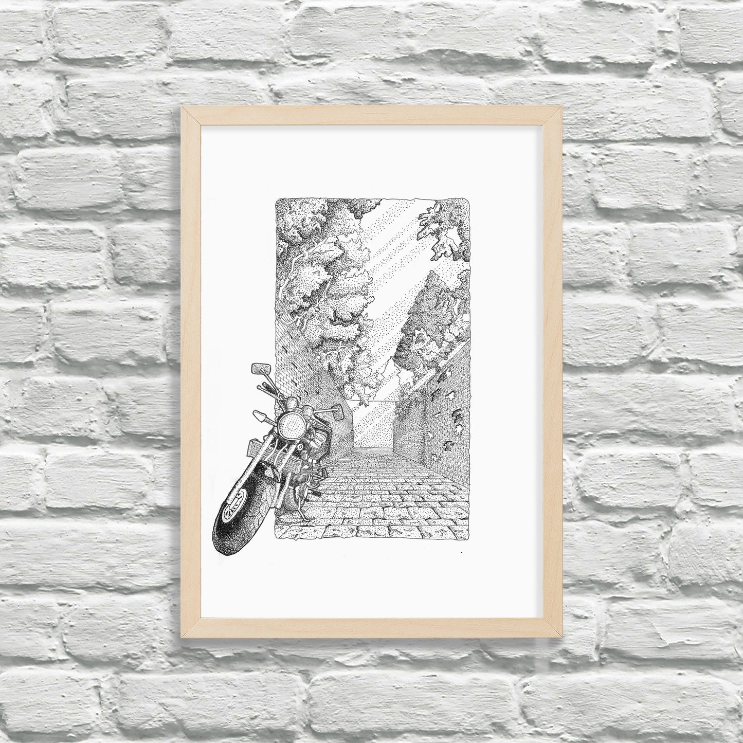 Siena - Street and Motorcycle