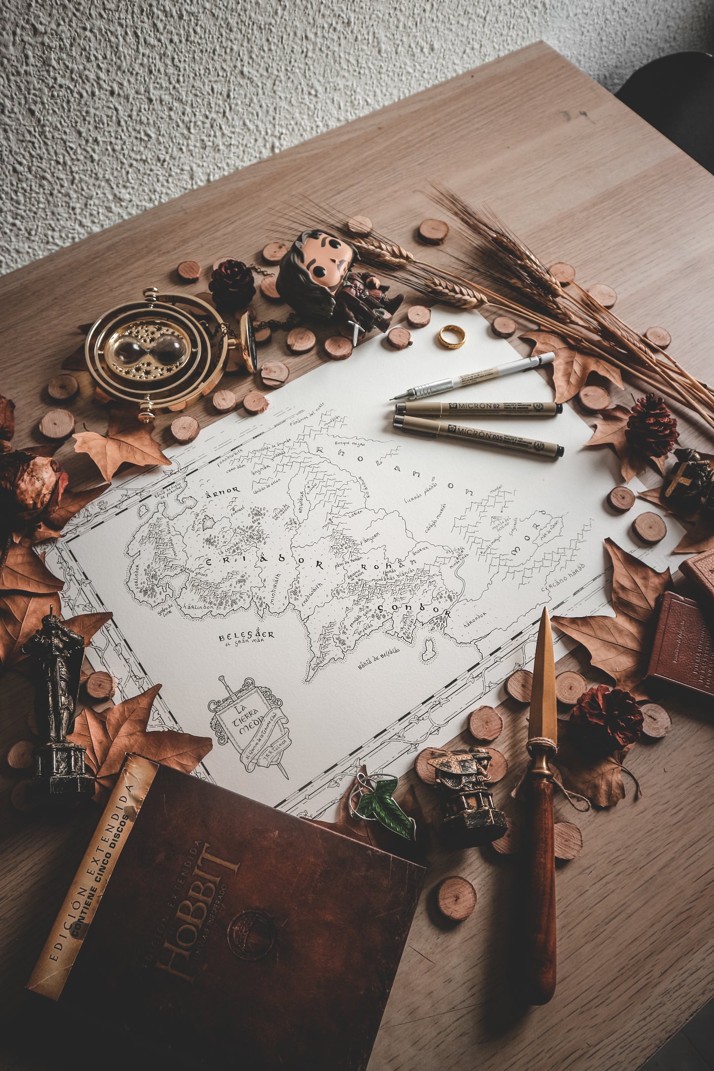Map of Middle Earth - Hand Illustrated!
