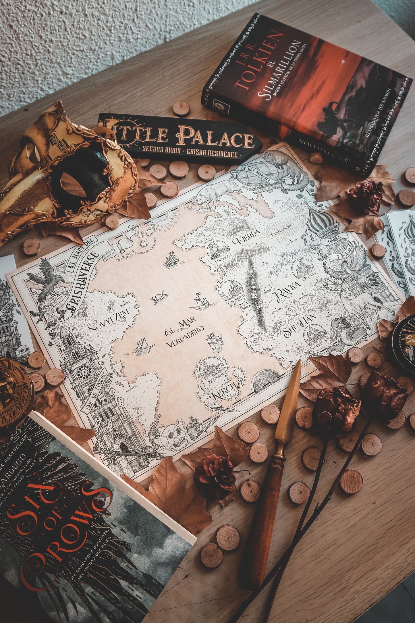 EL GRISHAVERSE - Mapa del mundo Leigh Bardugo