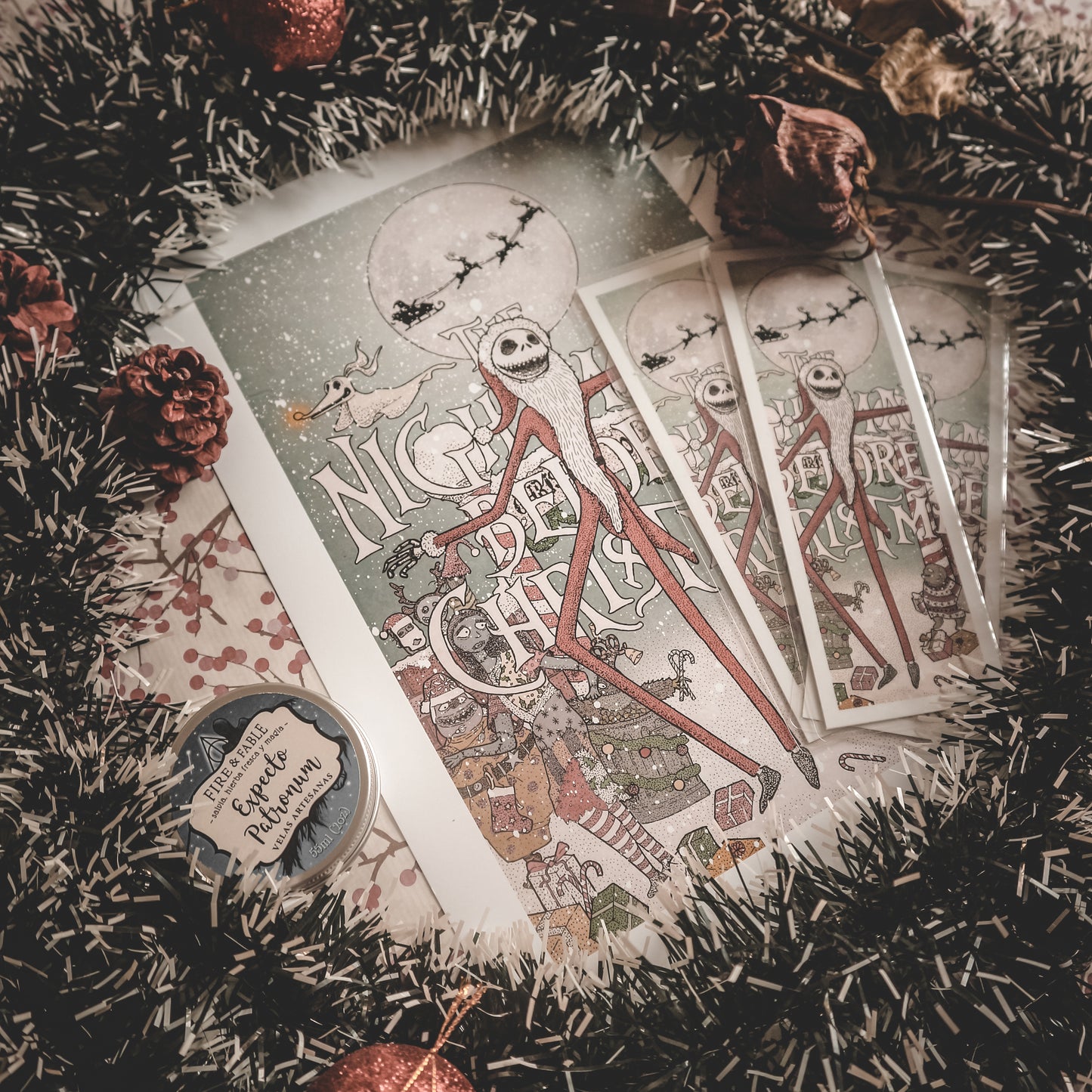 Bookmark - Nightmare before Christmas "Christmas"