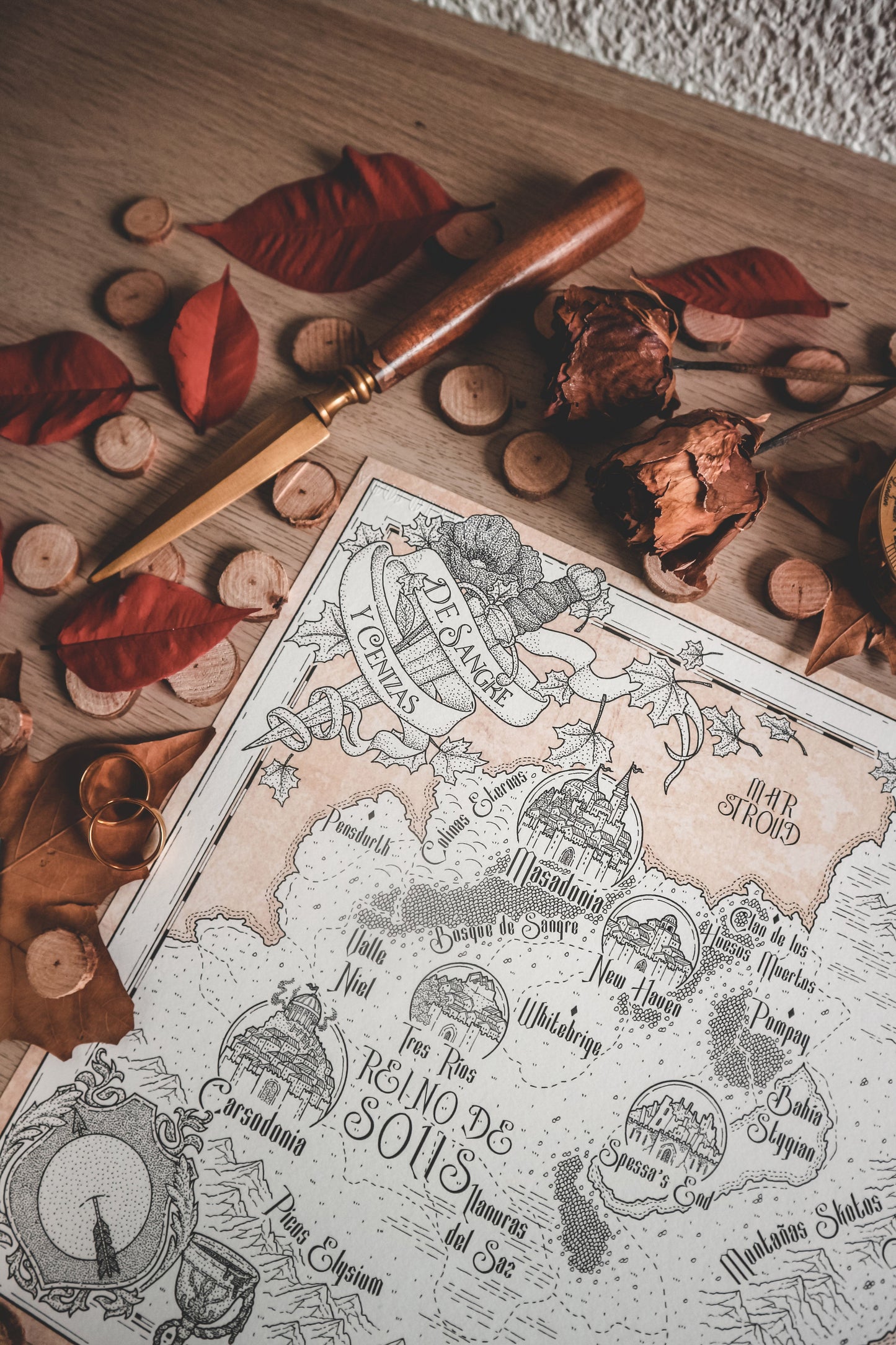 OF BLOOD AND ASHES - World Map by Jennifer L. Armentrout