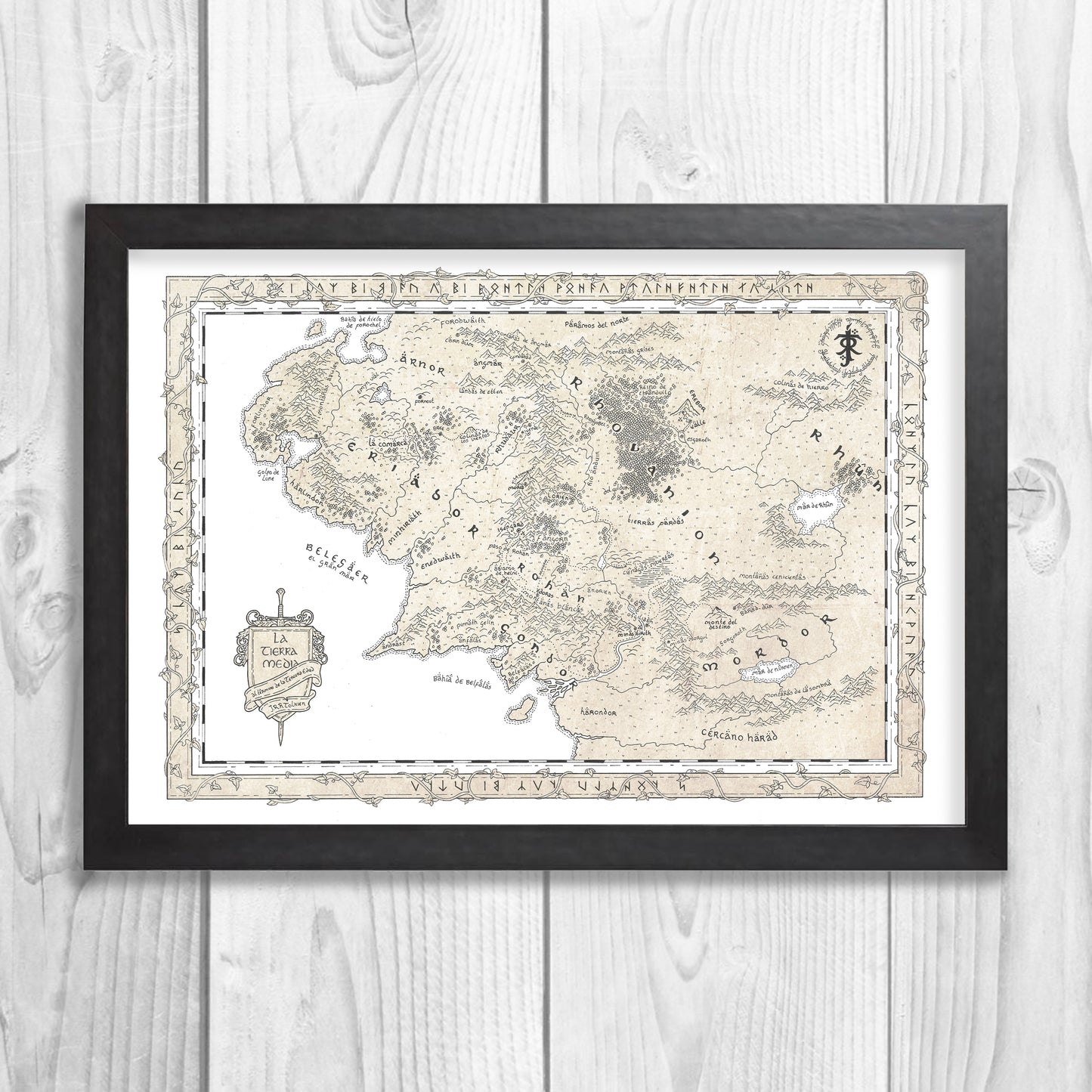 Mapa de la Tierra Media - El Señor de los Anillos ¡VERSIÓN ANTIGUA!