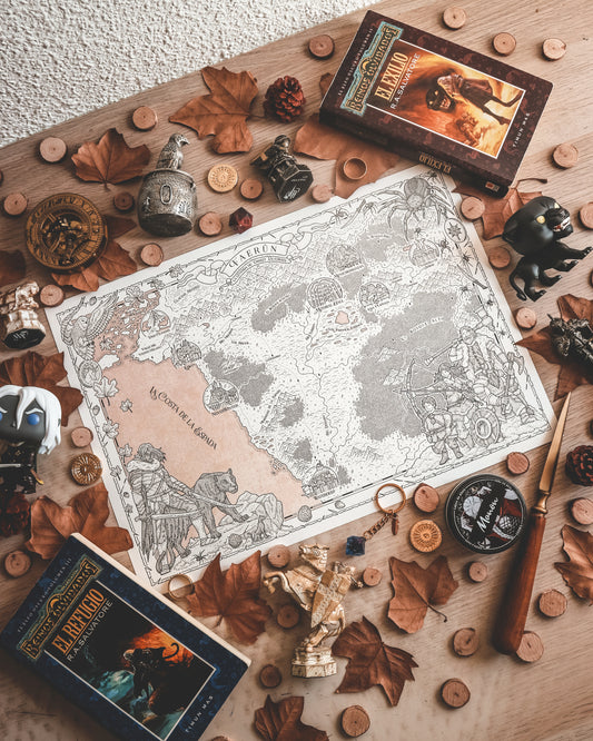 FAERUN - Mapa del mundo de Dungeons & Dragons