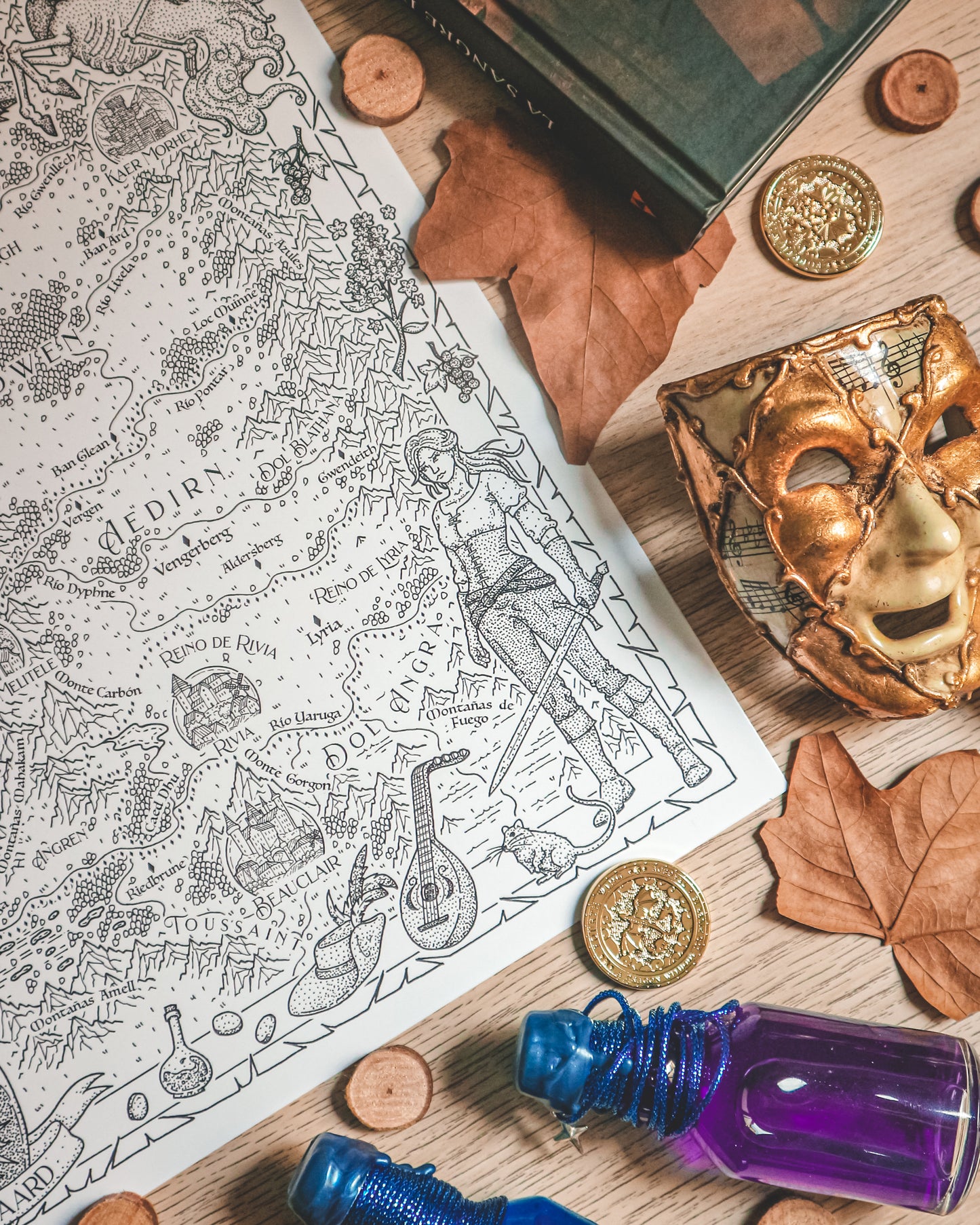 THE WITCHER - Mapa del mundo + PRINT DE REGALO