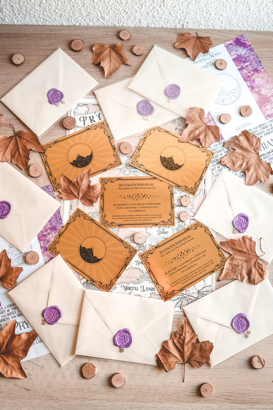 ACOTAR INVITATION - Golden Invitation to Velaris