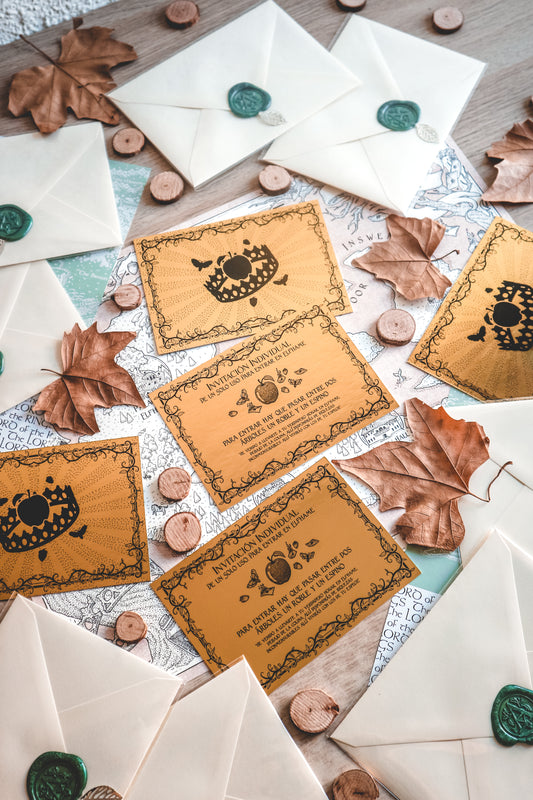 CRUEL PRINCE INVITATION - Golden Invitation to Elfhame
