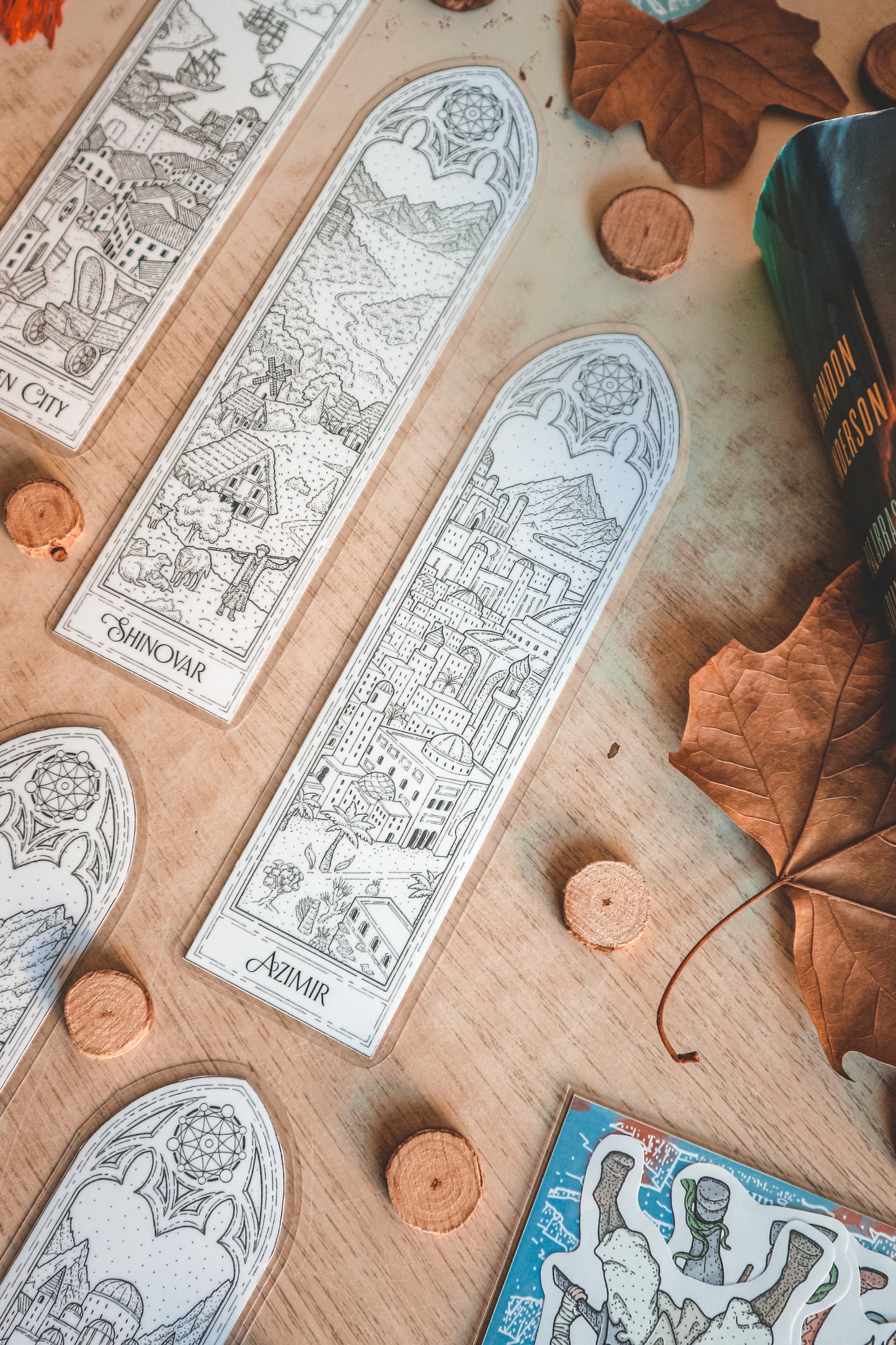 Marcapáginas - Los paisajes de Roshar