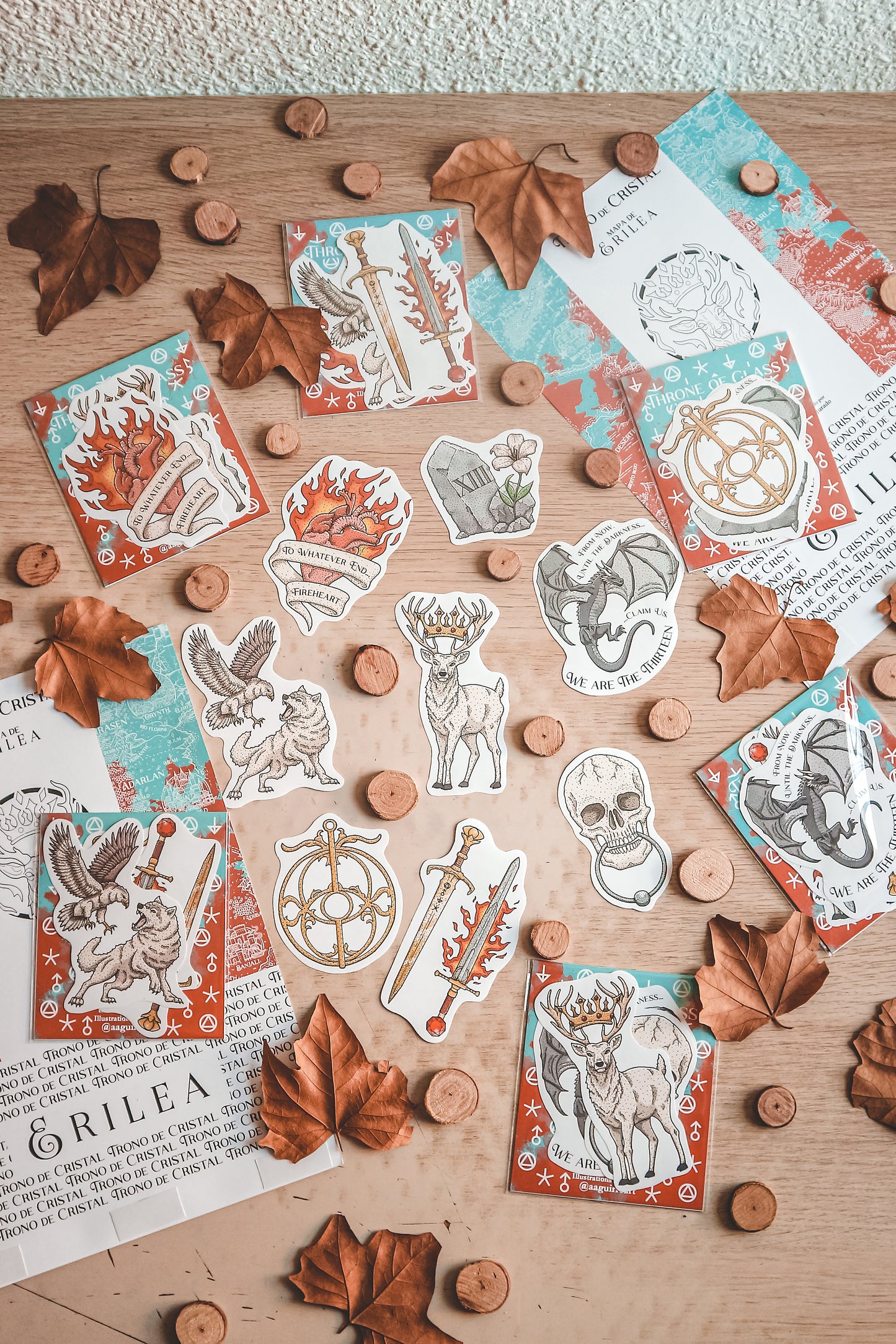 TRONO DE CRISTAL - Illustrated Stickers Pack