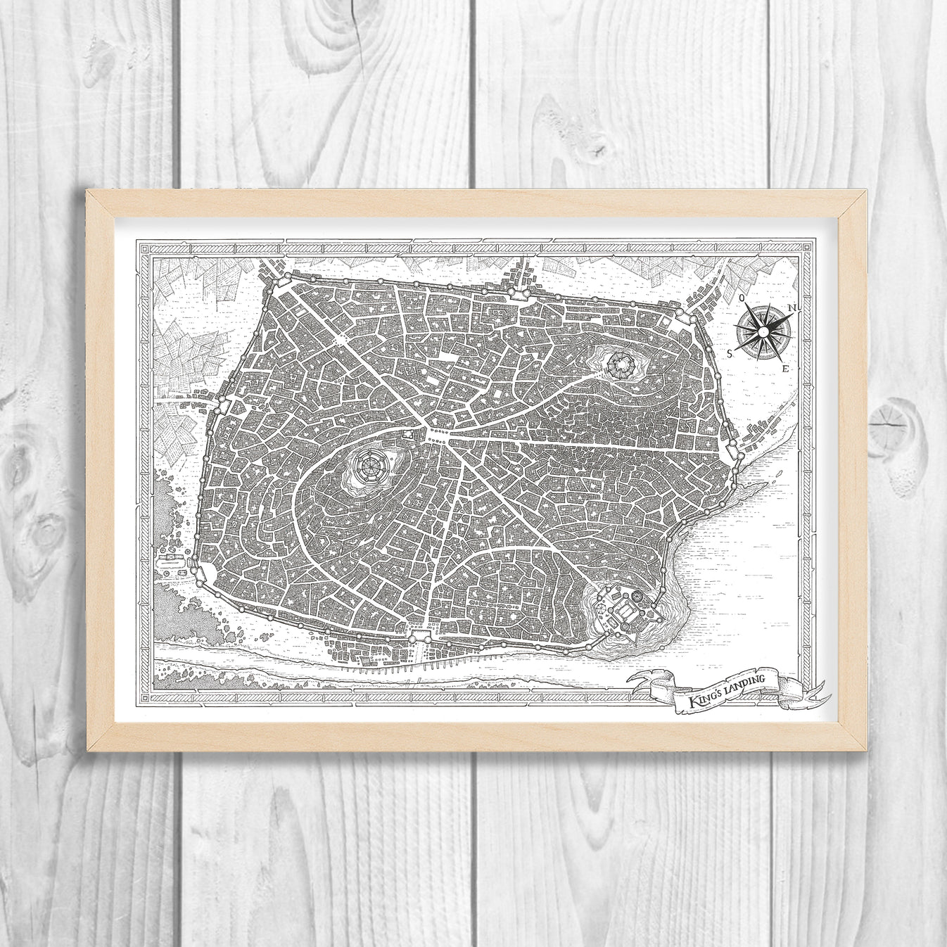 Game of Thrones - King's Landing Map – aaguirreart