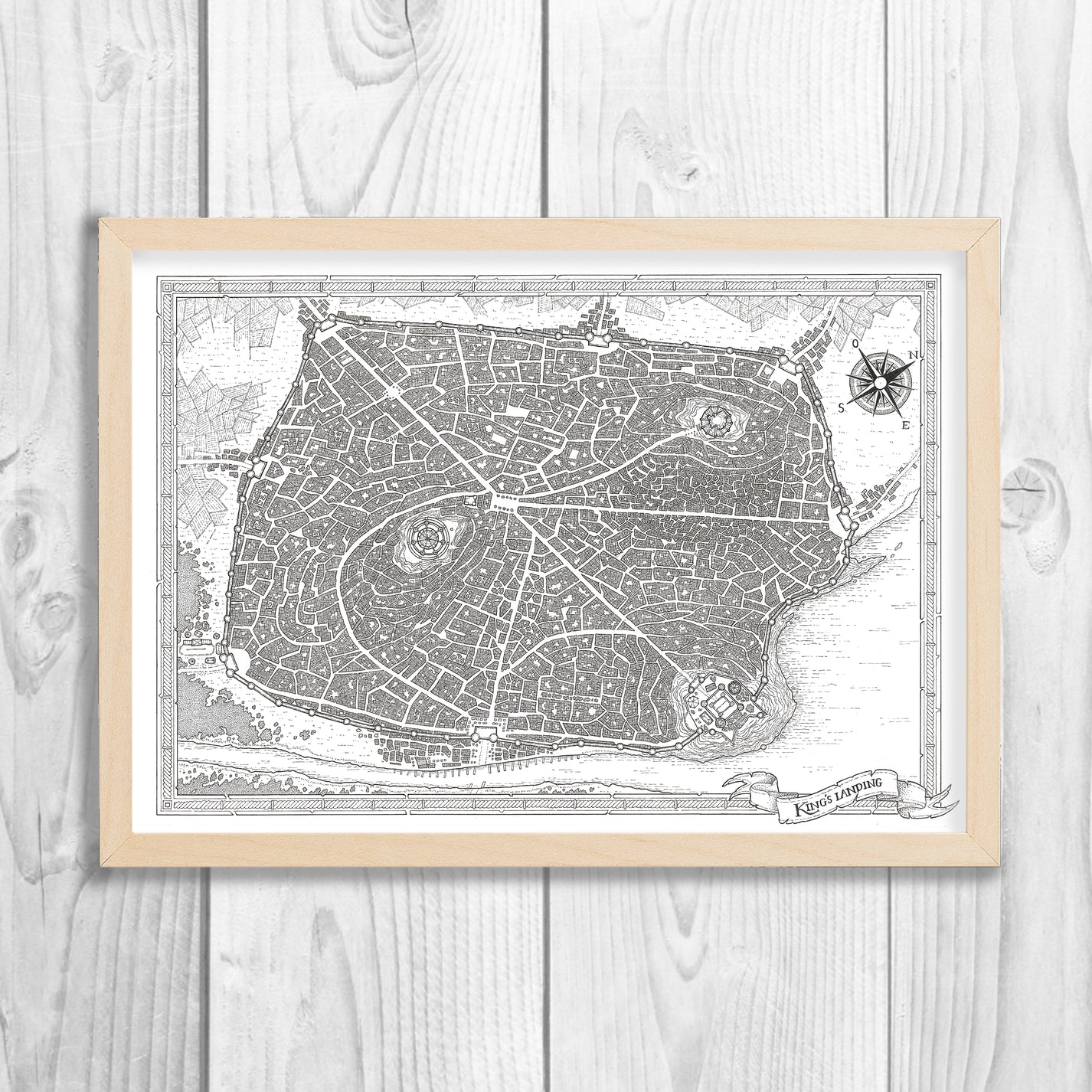 Game of Thrones - King's Landing Map – aaguirreart