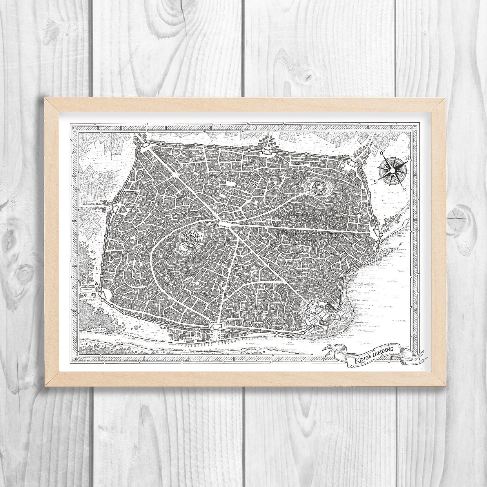 Game of Thrones - King's Landing Map – aaguirreart