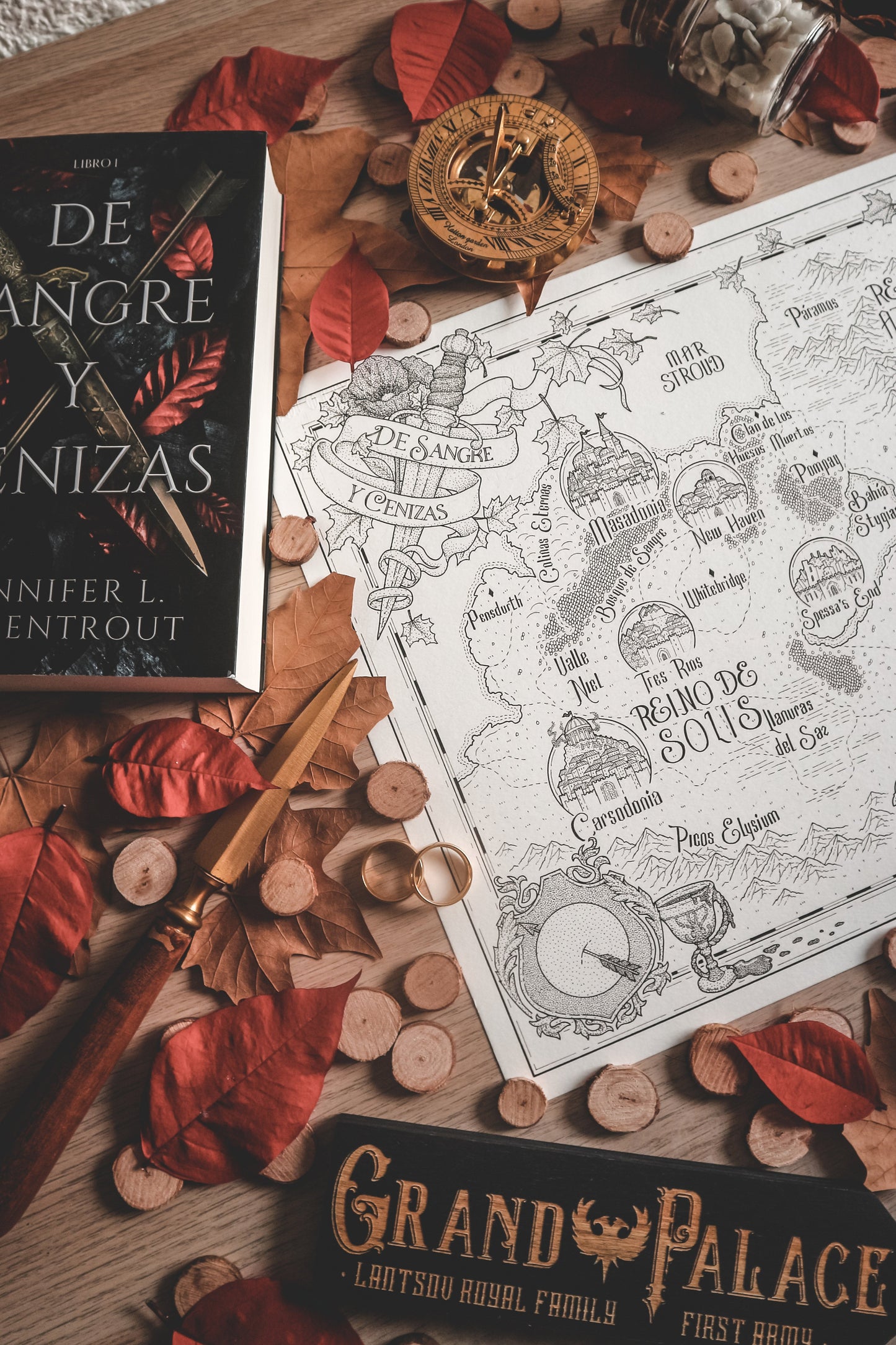 OF BLOOD AND ASHES - World Map by Jennifer L. Armentrout