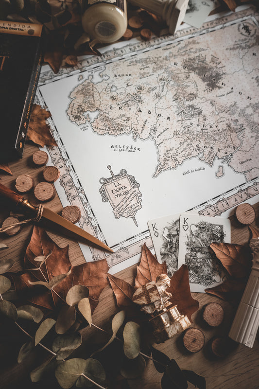 Map of Middle Earth - The Lord of the Rings
